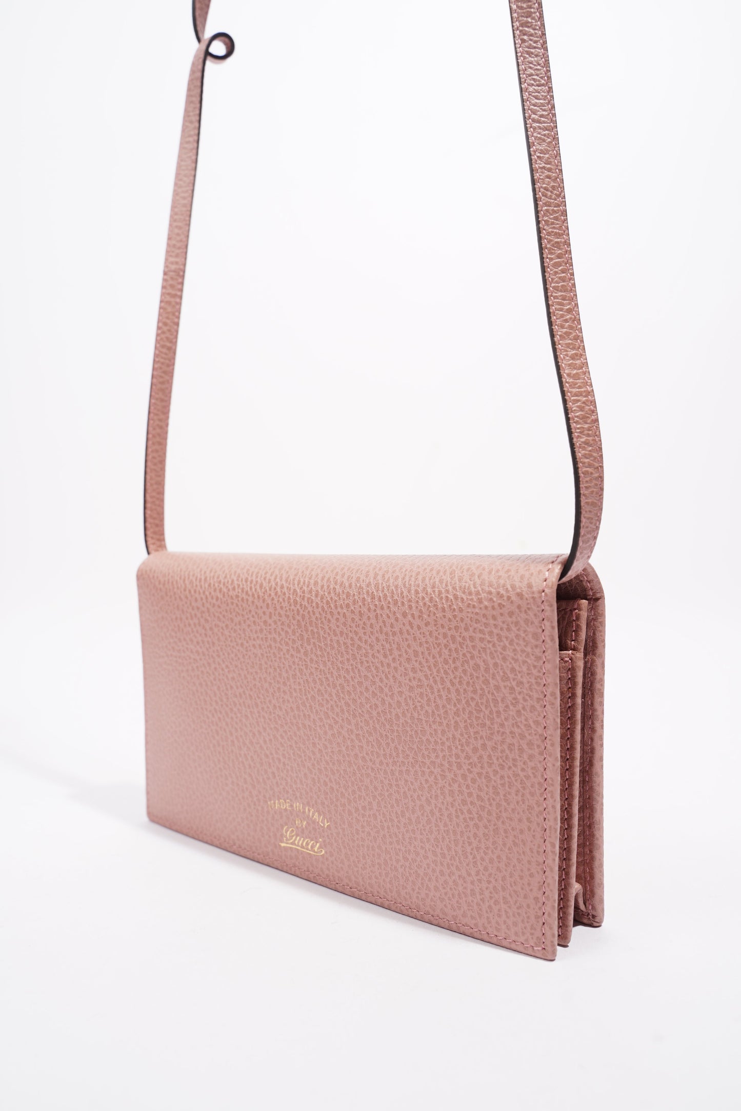 Gucci Swing Shoulder Bag Pink Leather