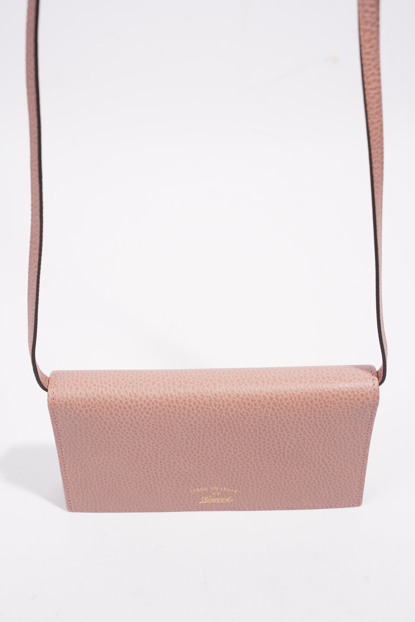 Gucci Swing Shoulder Bag Pink Leather