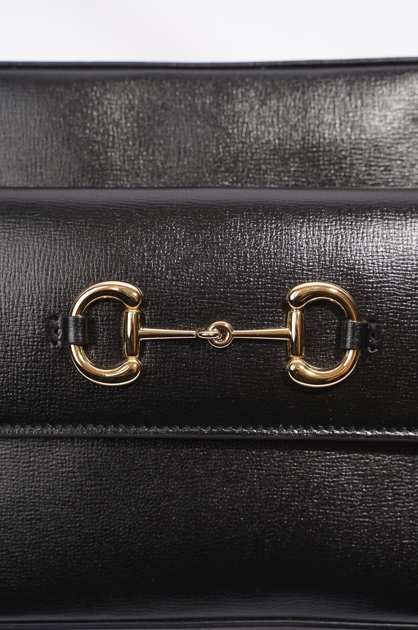 Gucci Horsebit 1955 Small Shoulder Bag Black Black Leather Small