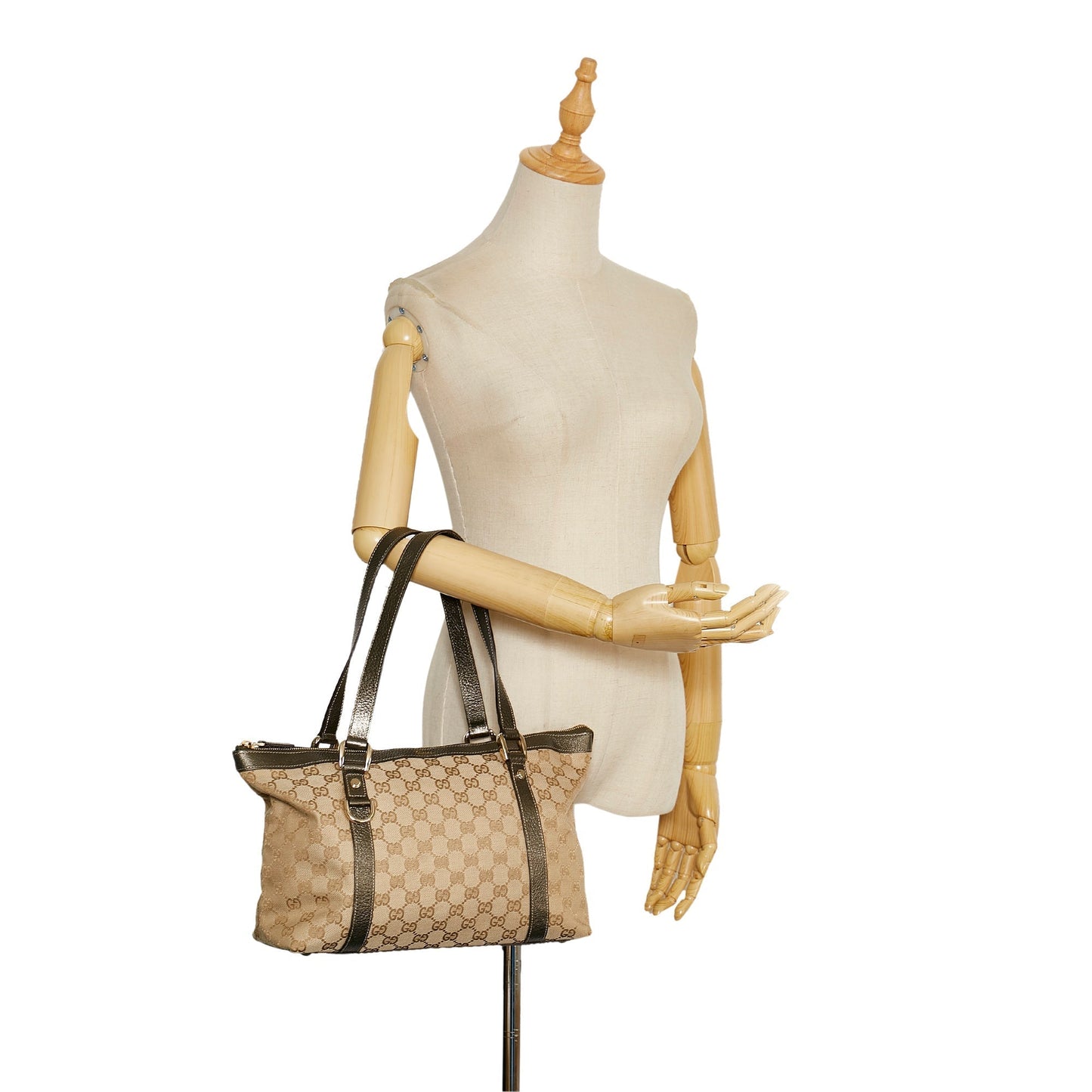 Gucci GG Canvas Abbey-D Ring Shoulder Bag
