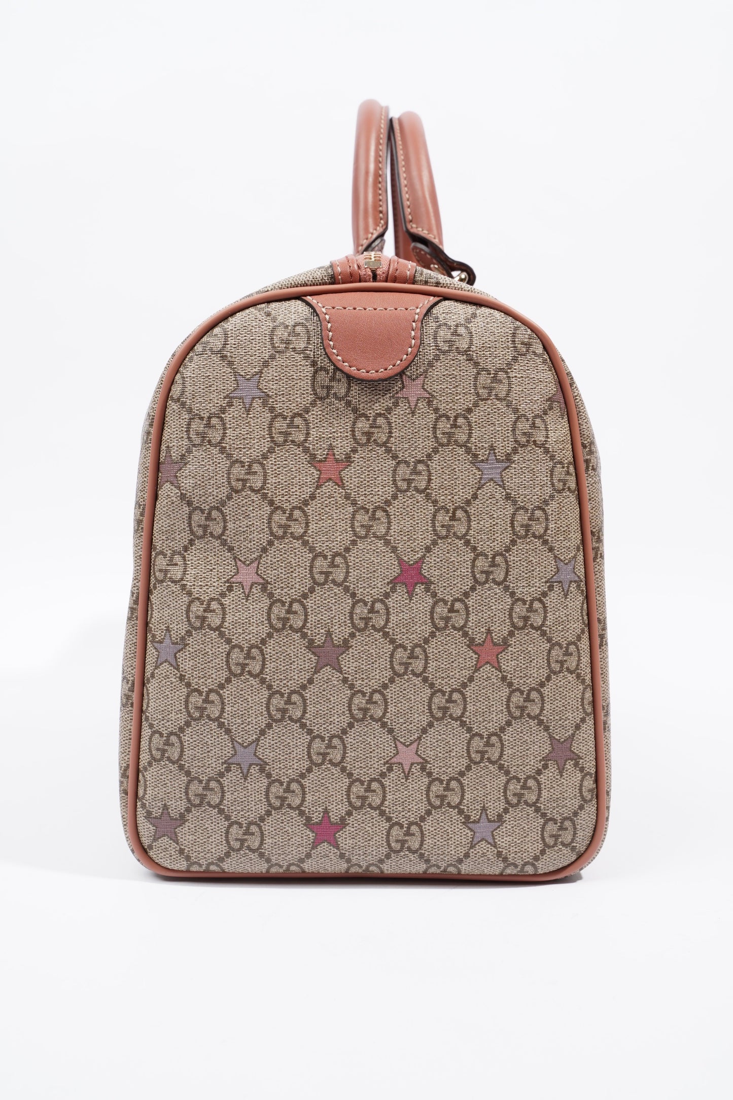 Gucci GG Supreme Stars Joy Boston Beige / Dusty Pink Coated Canvas Medium