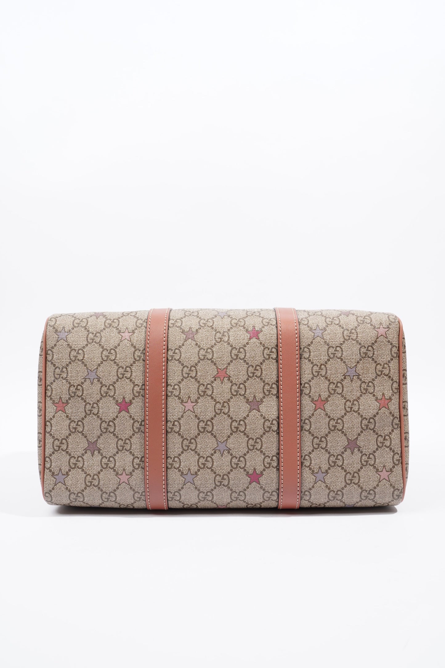 Gucci GG Supreme Stars Joy Boston Beige / Dusty Pink Coated Canvas Medium