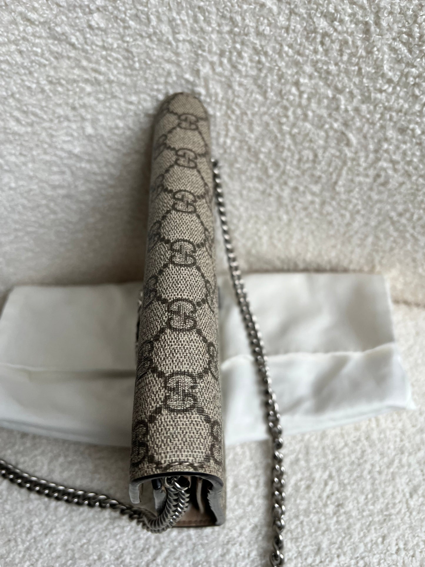 Gucci Dionysus GG Supreme Chain Wallet (RRP £1250)