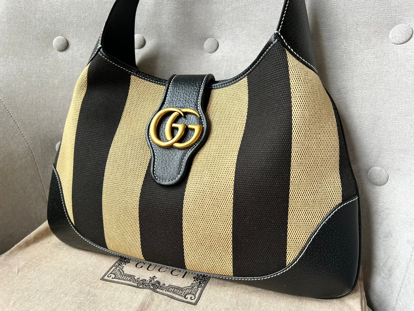 Gucci Stripe Medium Aphrodite Shoulder Bag (RRP £1400)