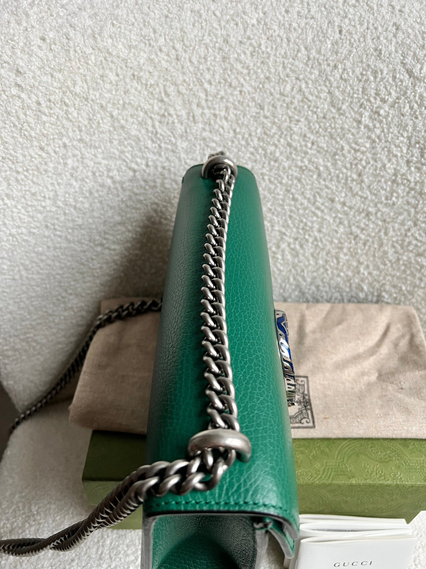 Gucci Dionysus GG Green Small Shoulder Bag (RRP £2,670)