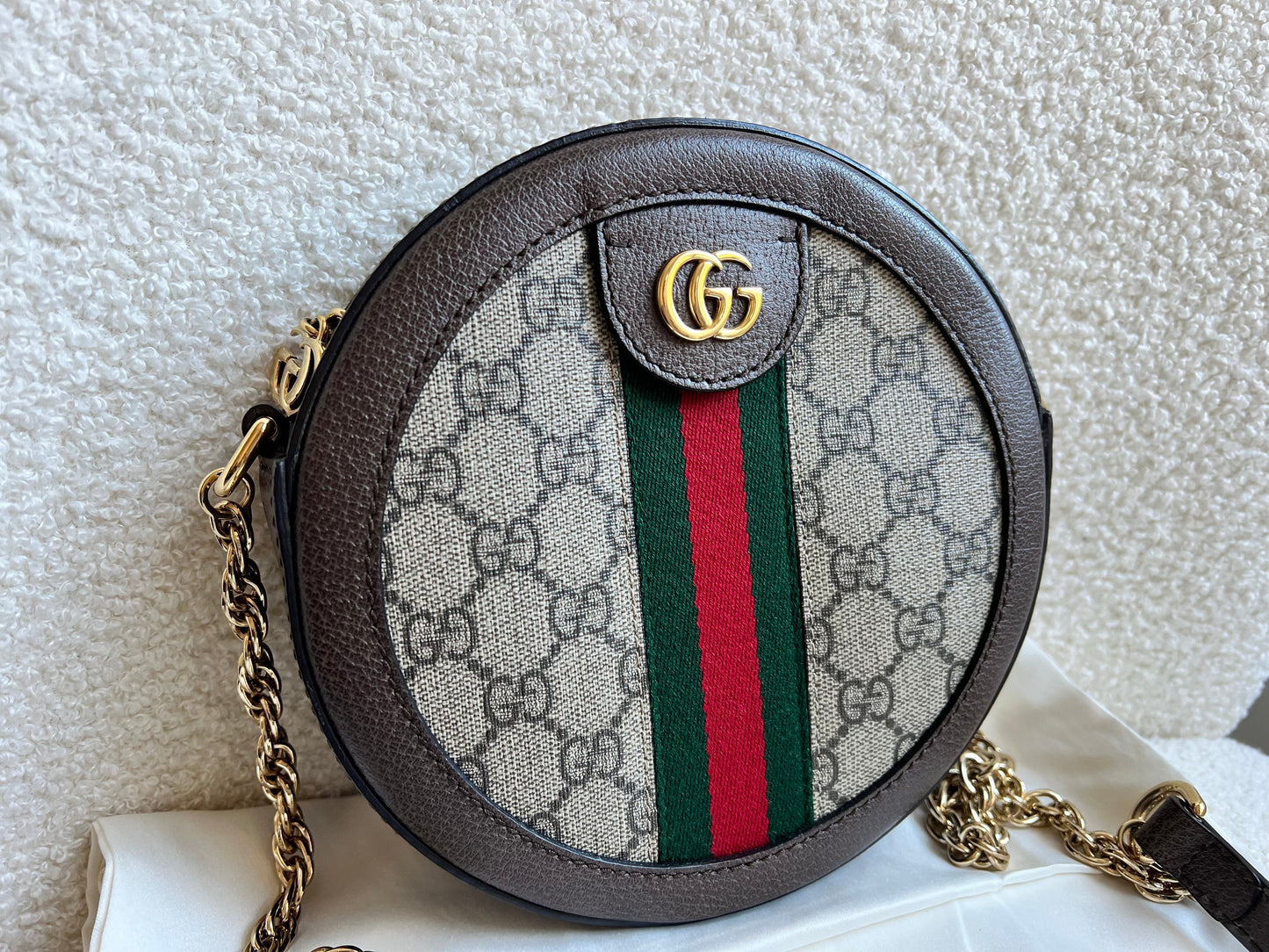 Gucci GG Ophidia Mini GG Round Shoulder Bag (RRP £1,270)