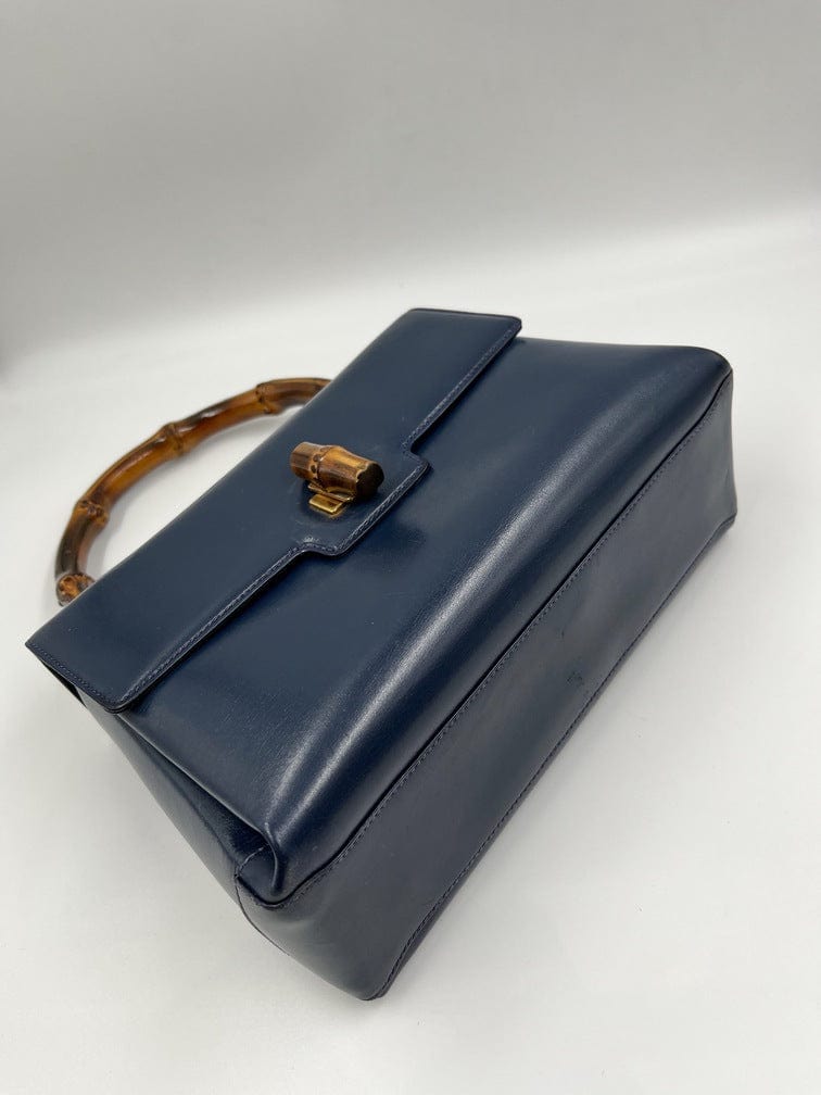 Gucci Leather Bag with Bamboo clasp