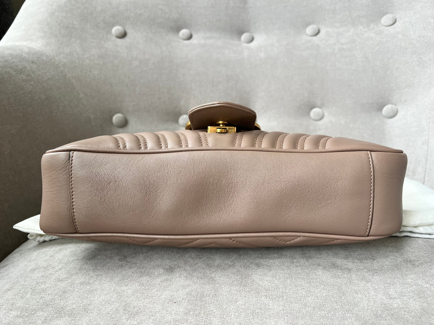 Gucci GG Dusty Pink Marmont Medium Shoulder Bag (RRP £2,340)