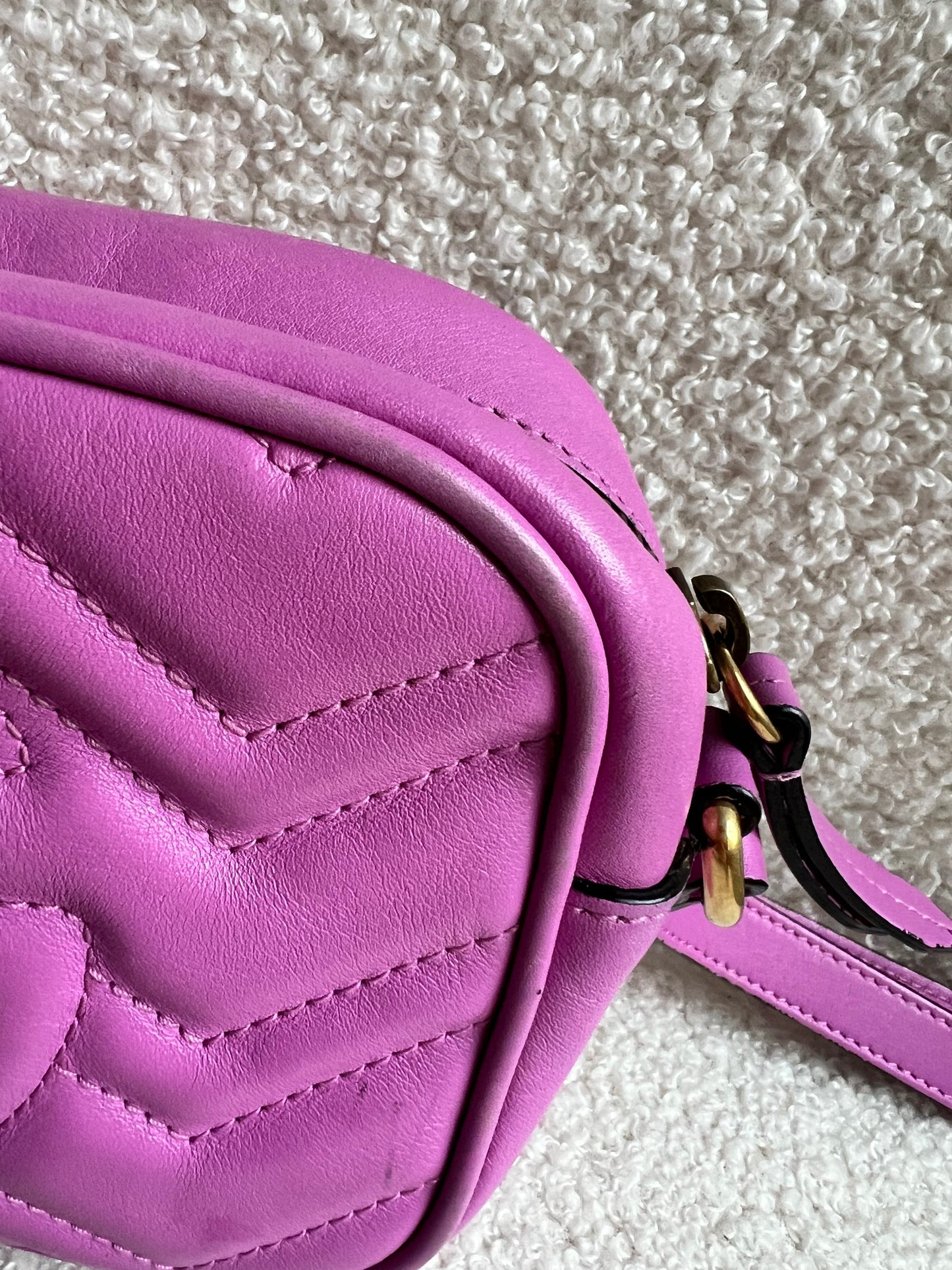 Gucci GG Pink Marmont Clutch