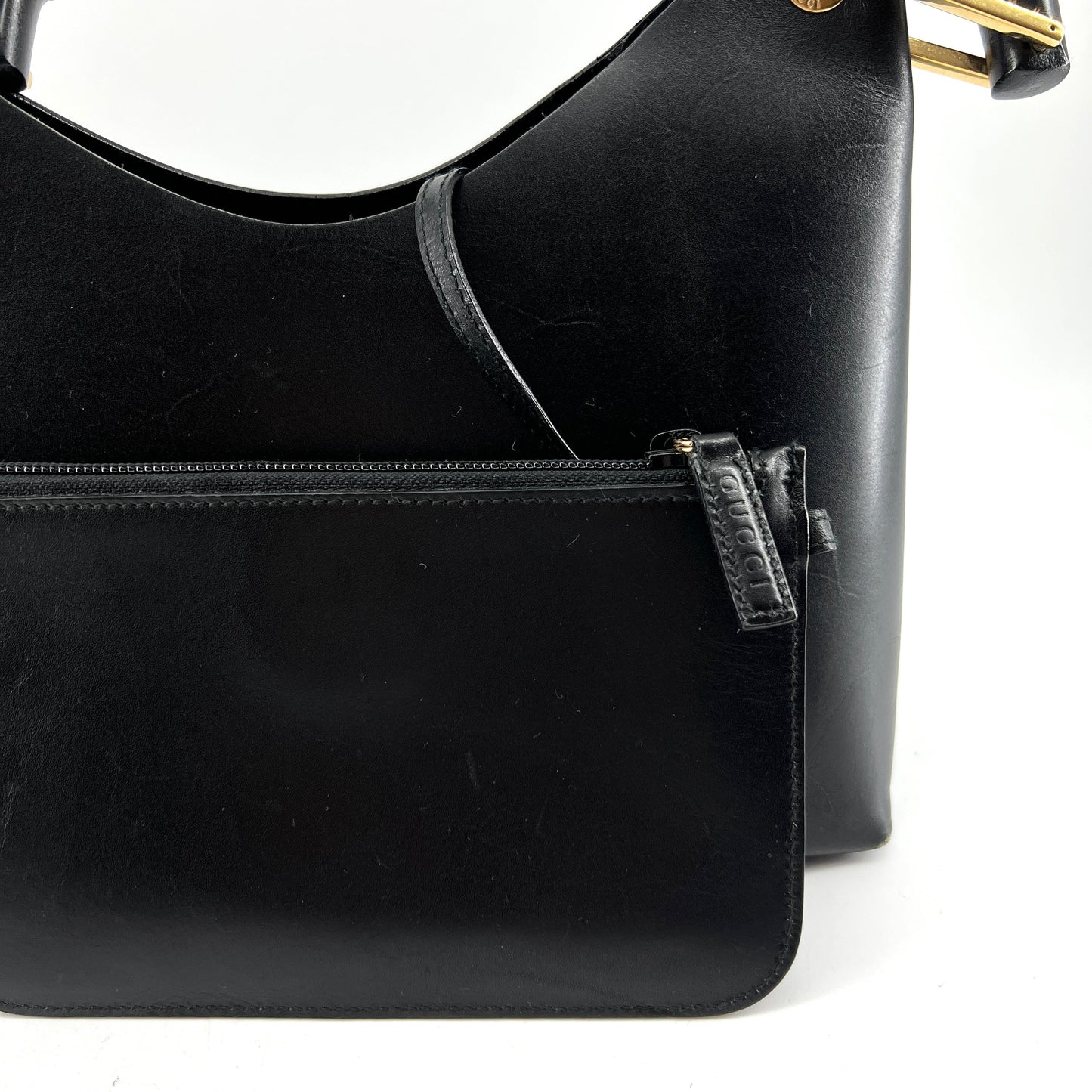 Gucci Bamboo Leather Hobo with Purse