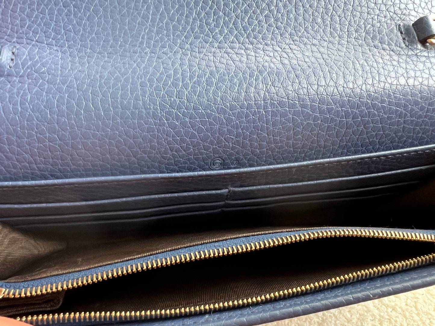 Gucci Blue Soho Chain Wallet