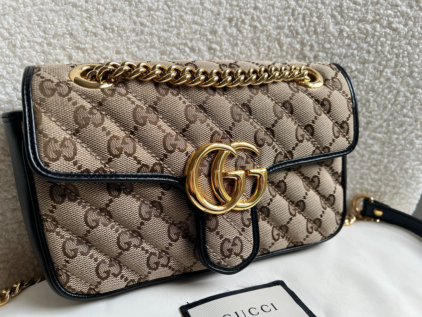Gucci GG Beige Marmont Mini Shoulder Bag (RRP £1,470)