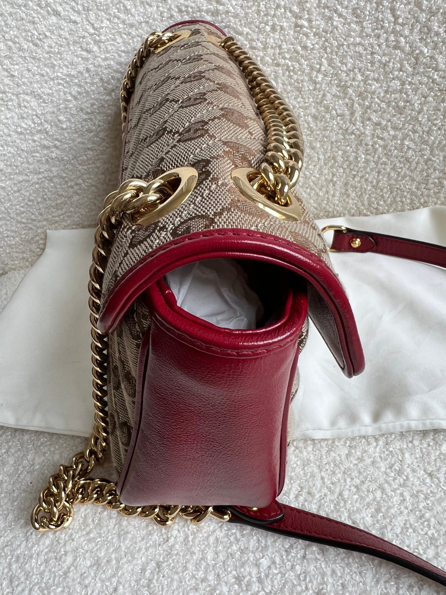 Gucci GG Beige Marmont Small Shoulder Bag (RRP £1,570)
