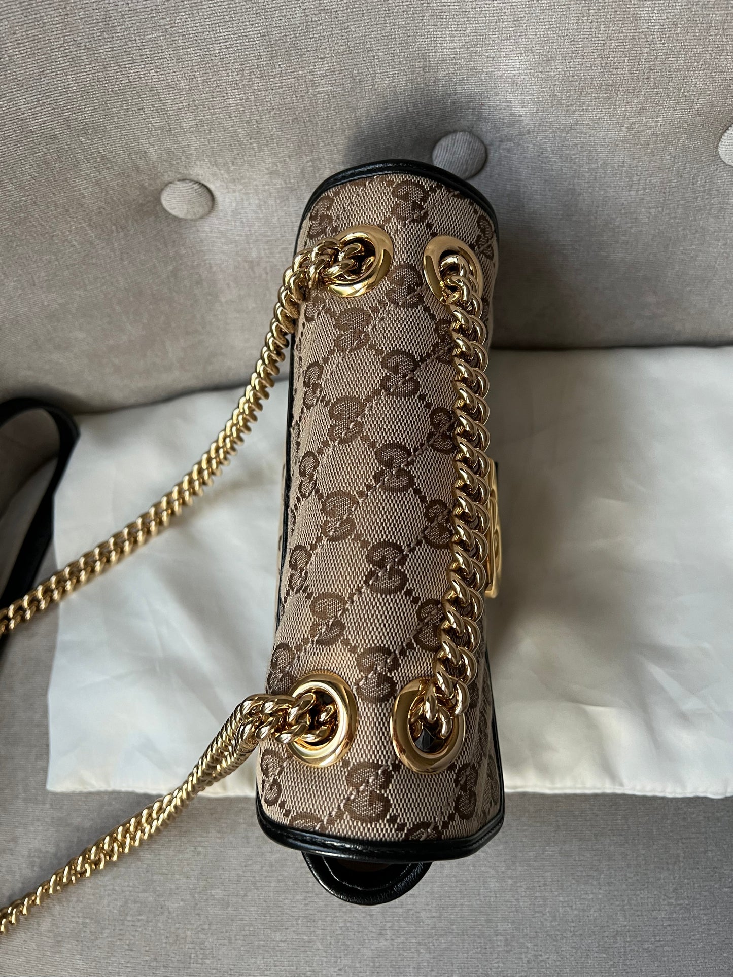 Gucci GG Beige Marmont Mini Shoulder Bag (RRP £1,470)