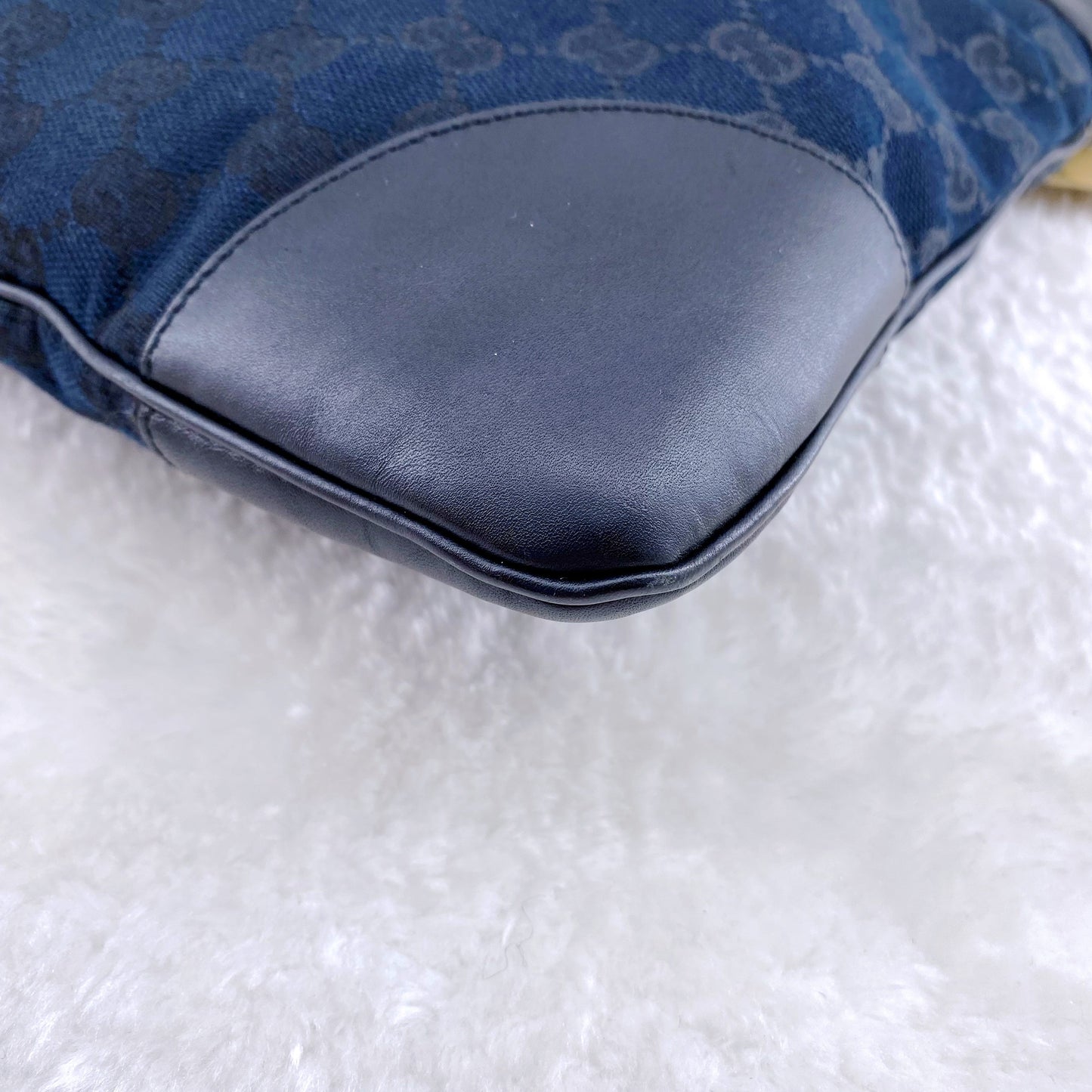 Gucci Jackie hobo black denim bag