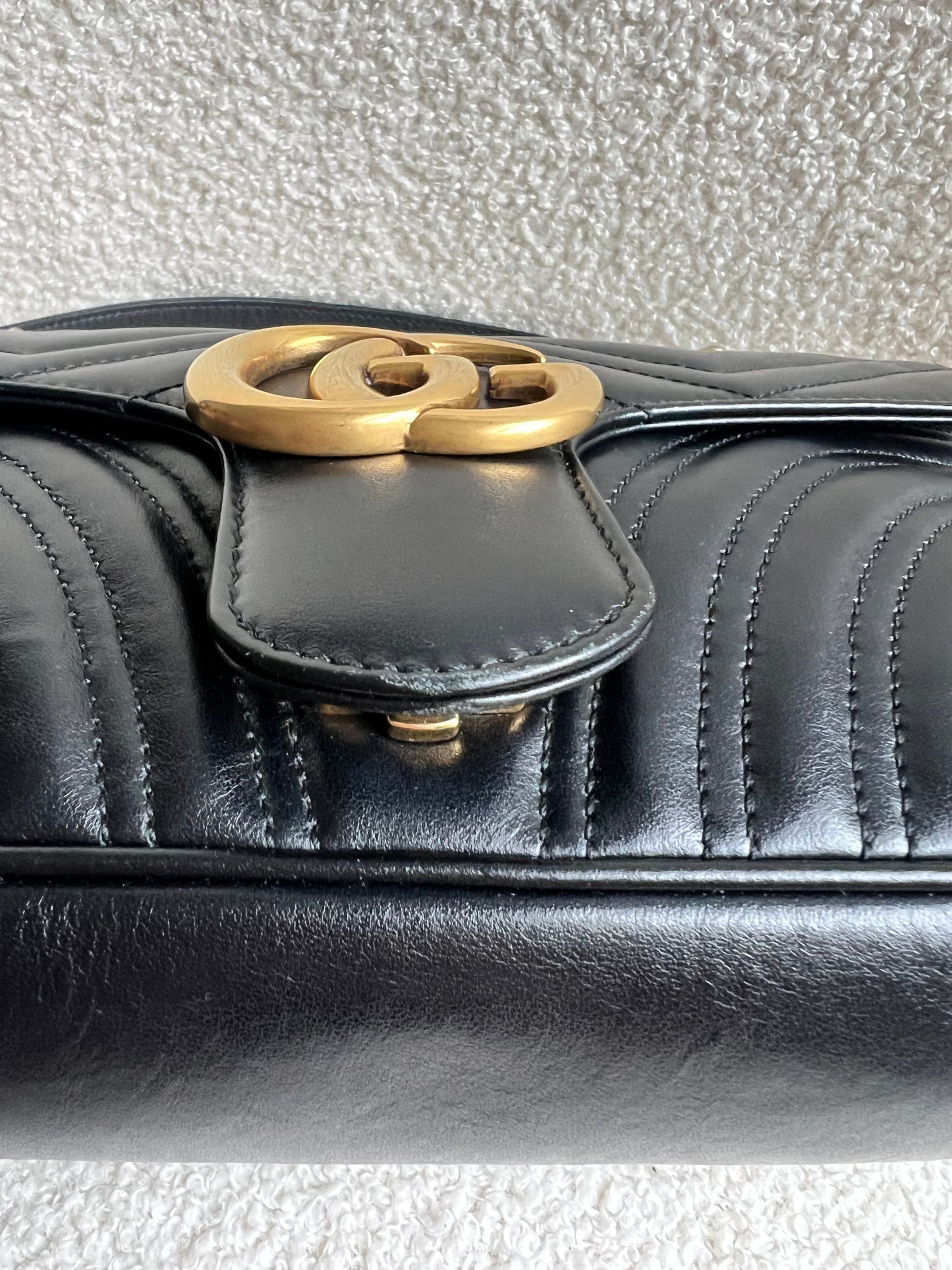Gucci GG Black Marmont Small Shoulder Bag (RRP £2070)