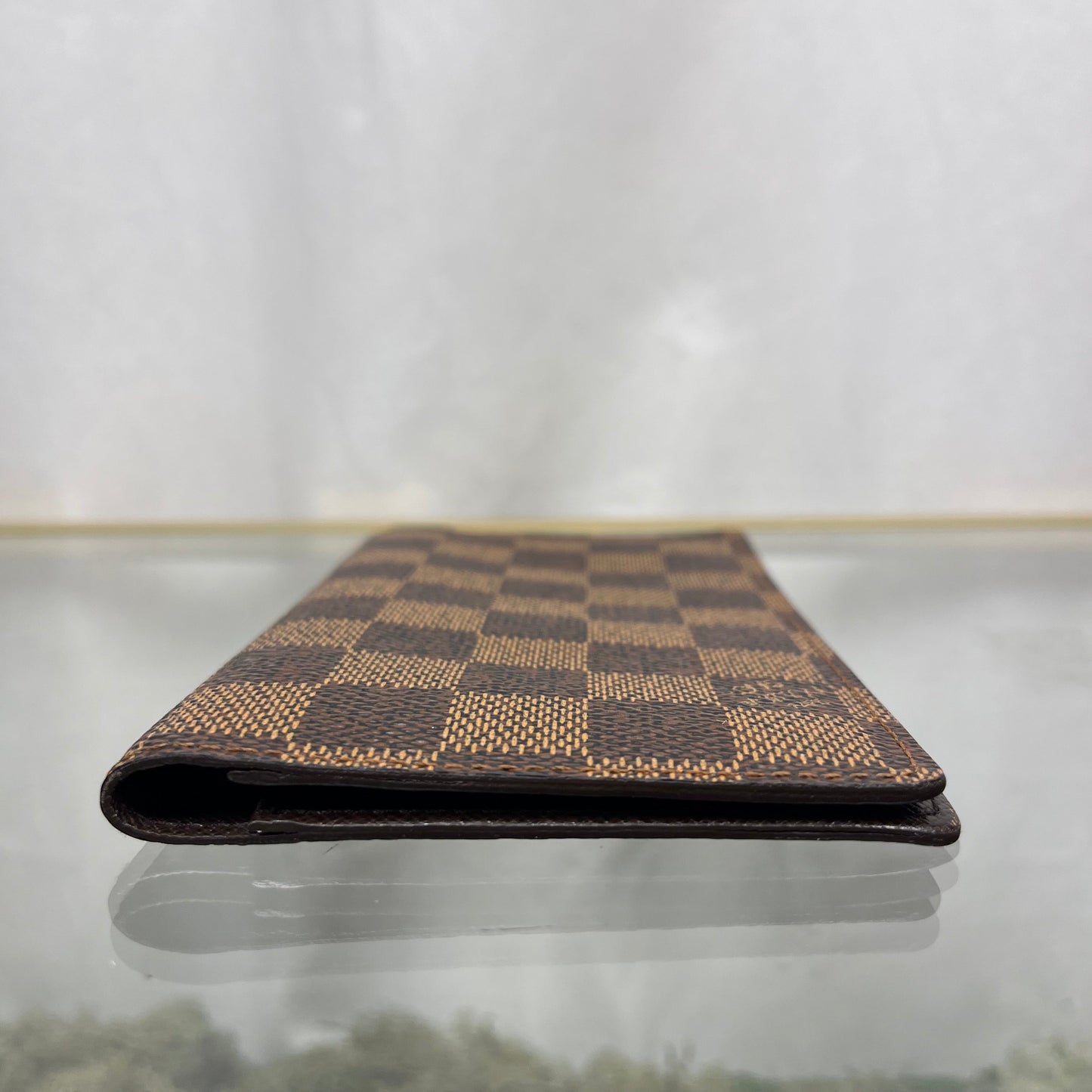 LOUIS VUITTON Damier Ebene Checkbook Wallet