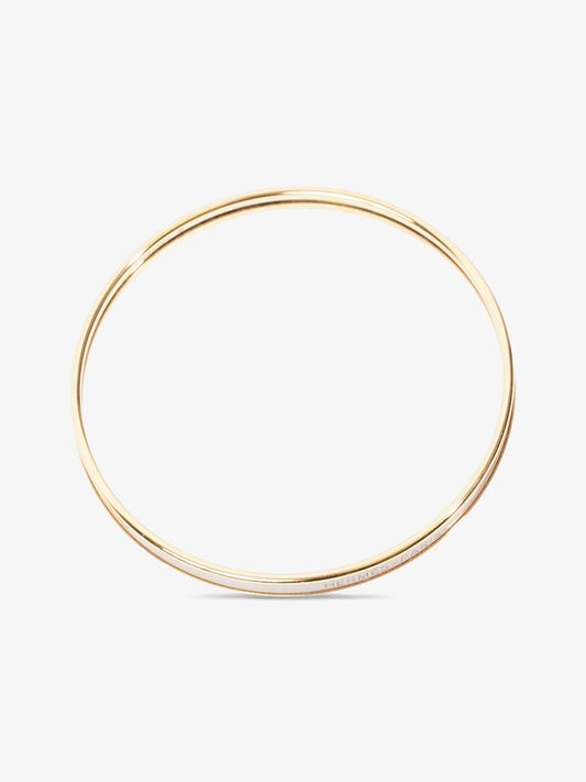 Hermes Uni Bangle Cream Gold Plated 70