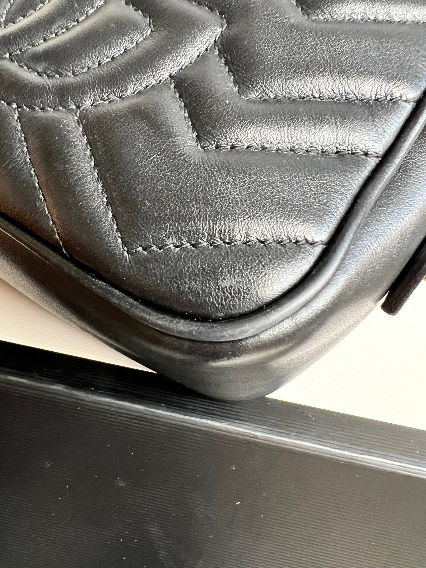 Gucci GG Black Marmont Mini Shoulder Bag (RRP £1,360)
