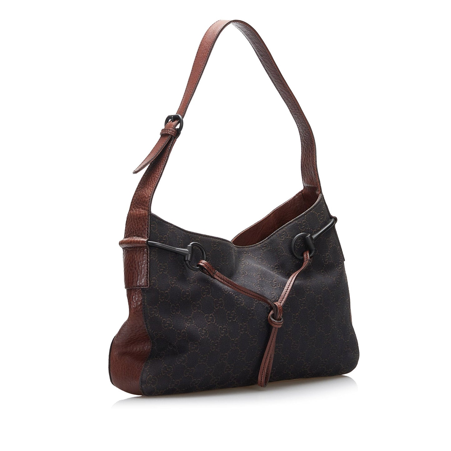 Gucci GG Canvas Horsebit Shoulder Bag