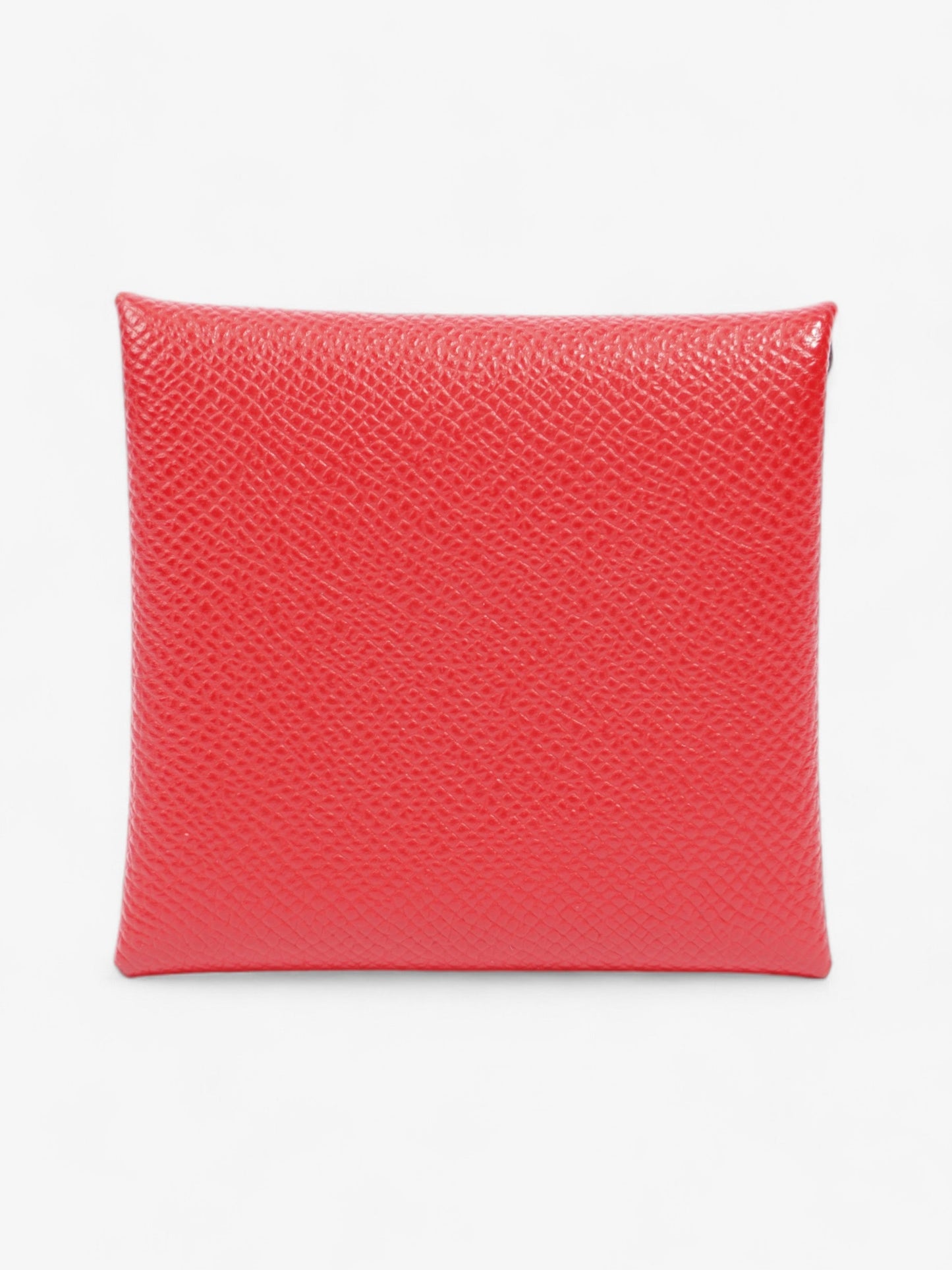Hermes Bastia Change Purse Red Calfskin Leather