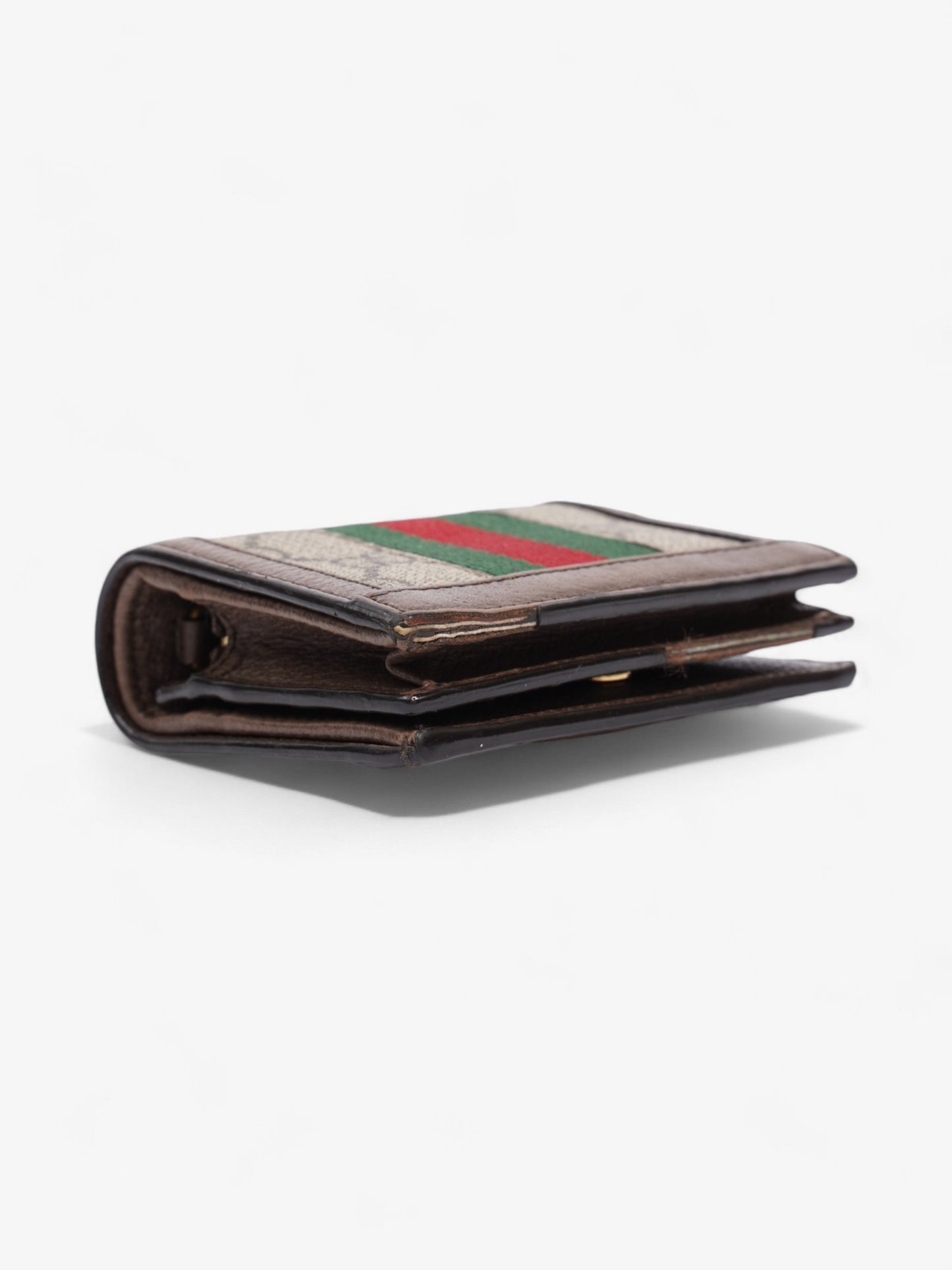 Gucci GG Ophidia Wallet GG Supreme / Brown / Gold Canvas
