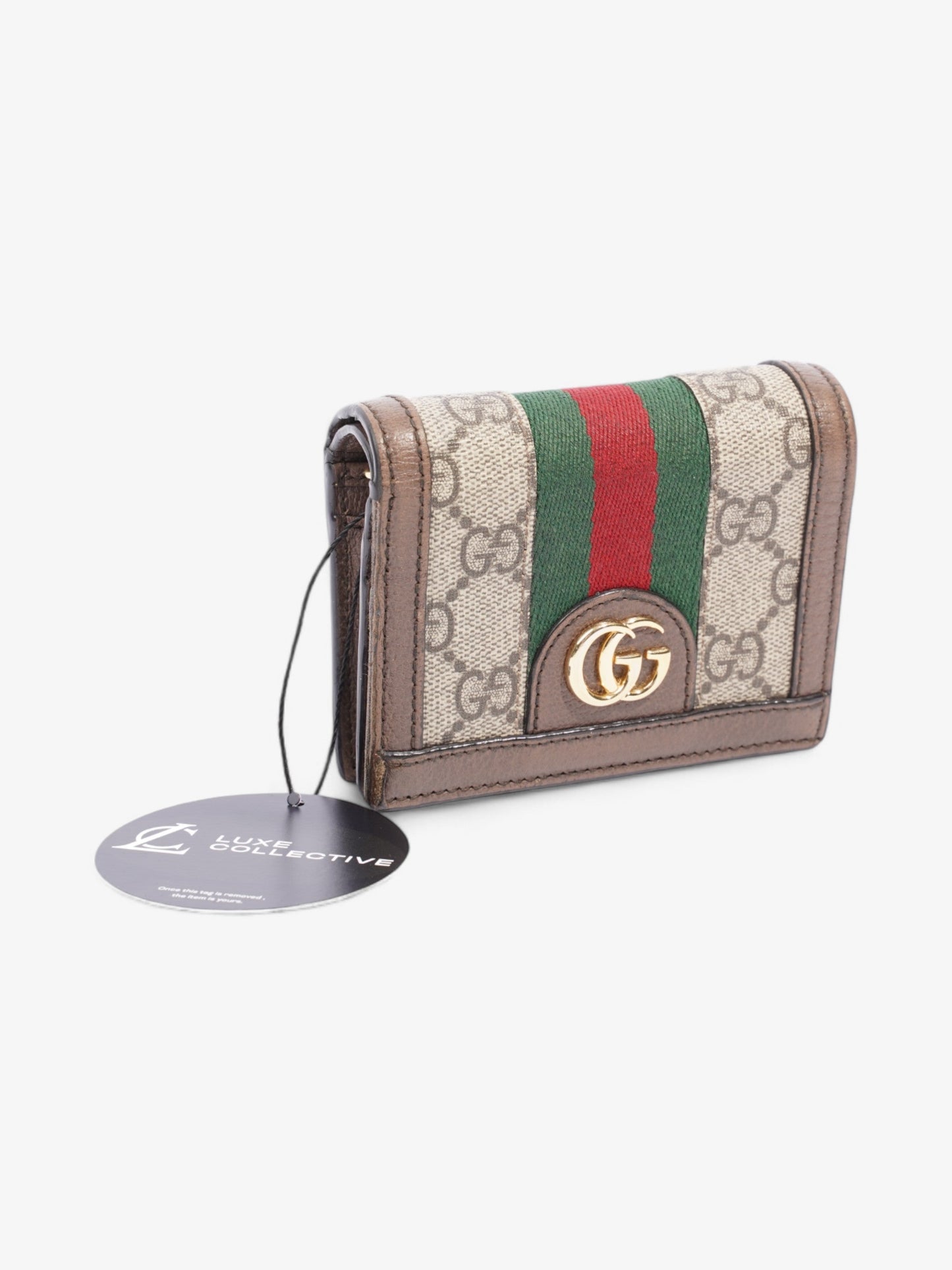 Gucci GG Ophidia Wallet GG Supreme / Brown / Gold Canvas
