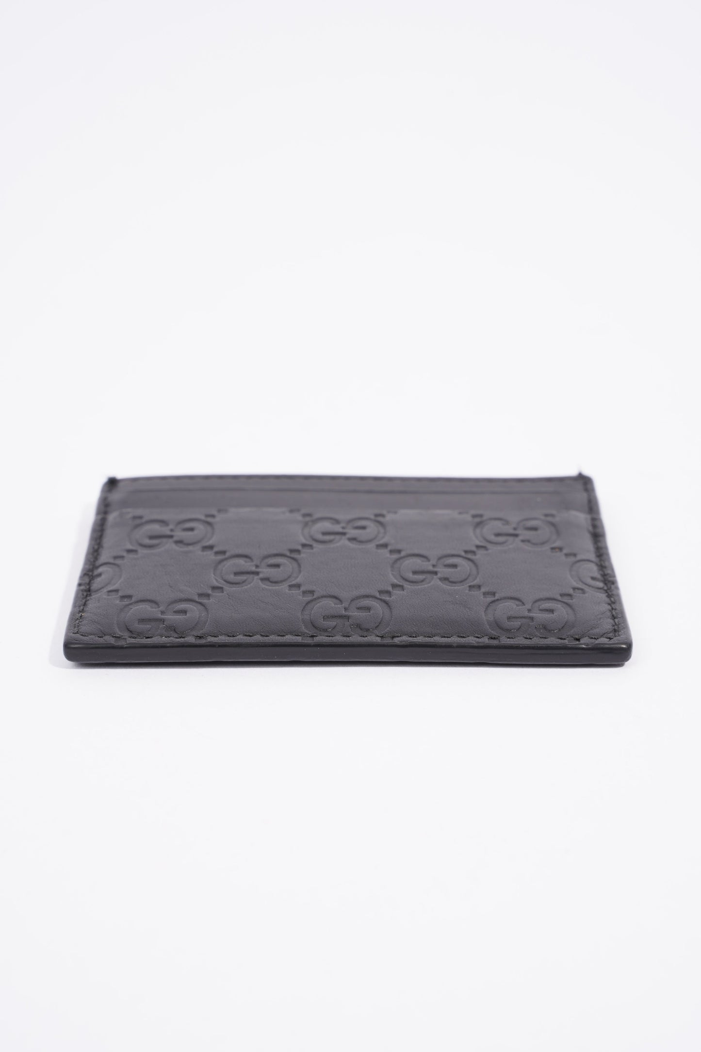 Gucci Microguccissima Card Case Black Leather
