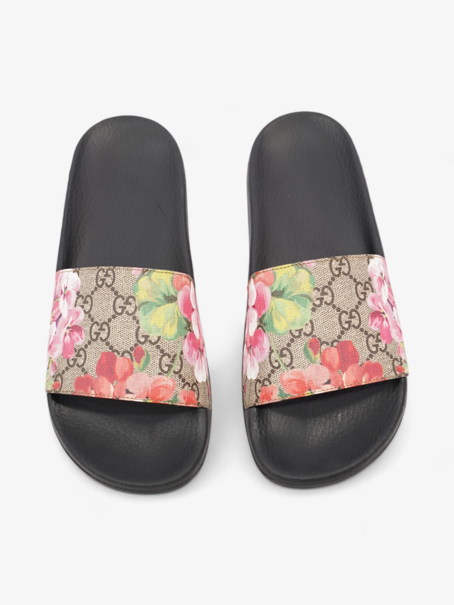 Gucci GG Blooms Supreme slides Beige / Floral Canvas EU 39 UK 6