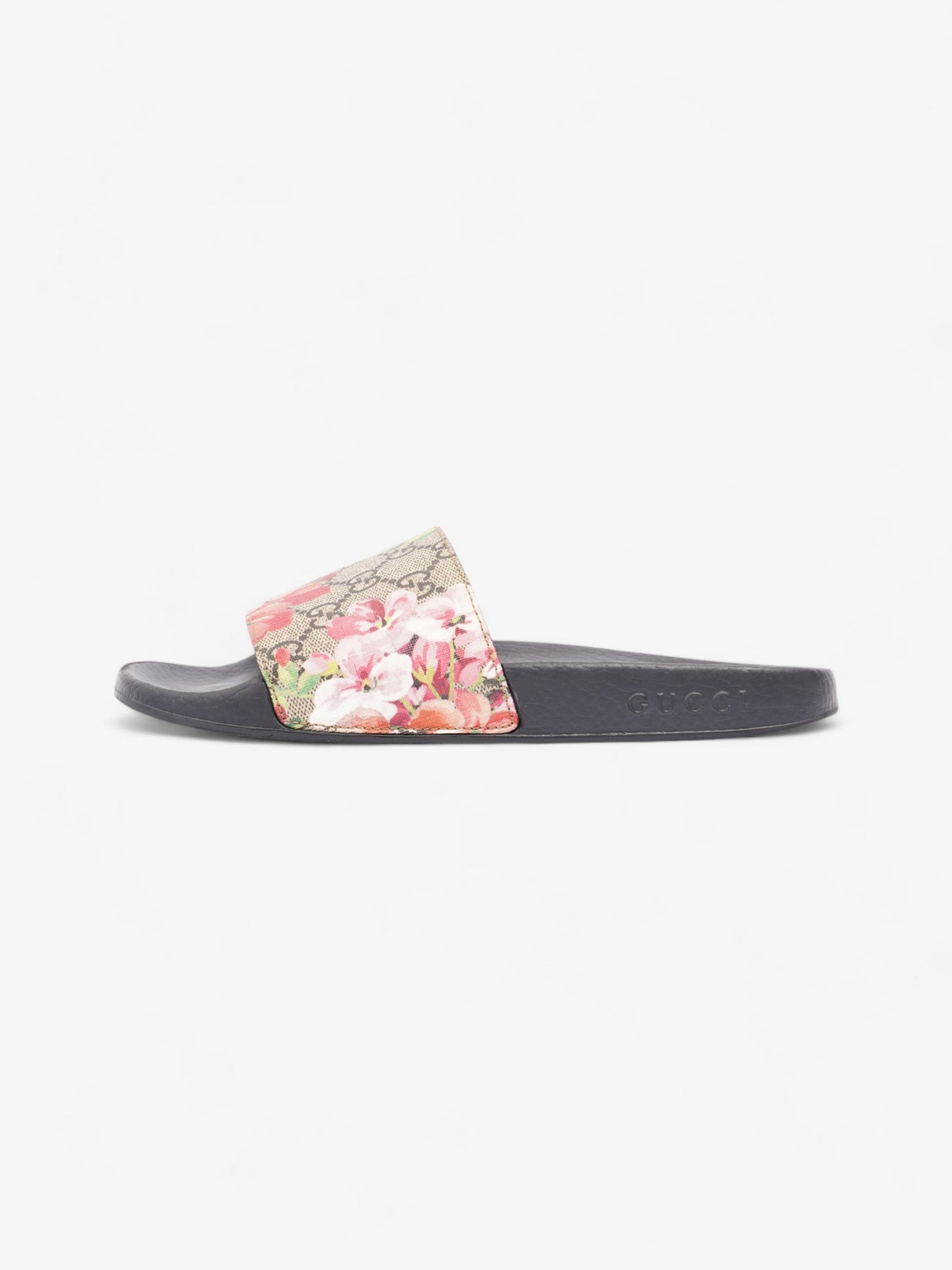 Gucci GG Supreme Blooms Floral Slides Beige  / Floral Canvas EU 38 UK 5