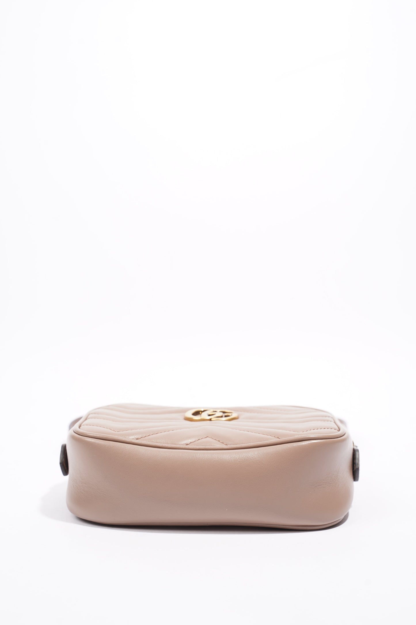 Gucci GG Marmont Dusty Pink Matelasse Leather Mini