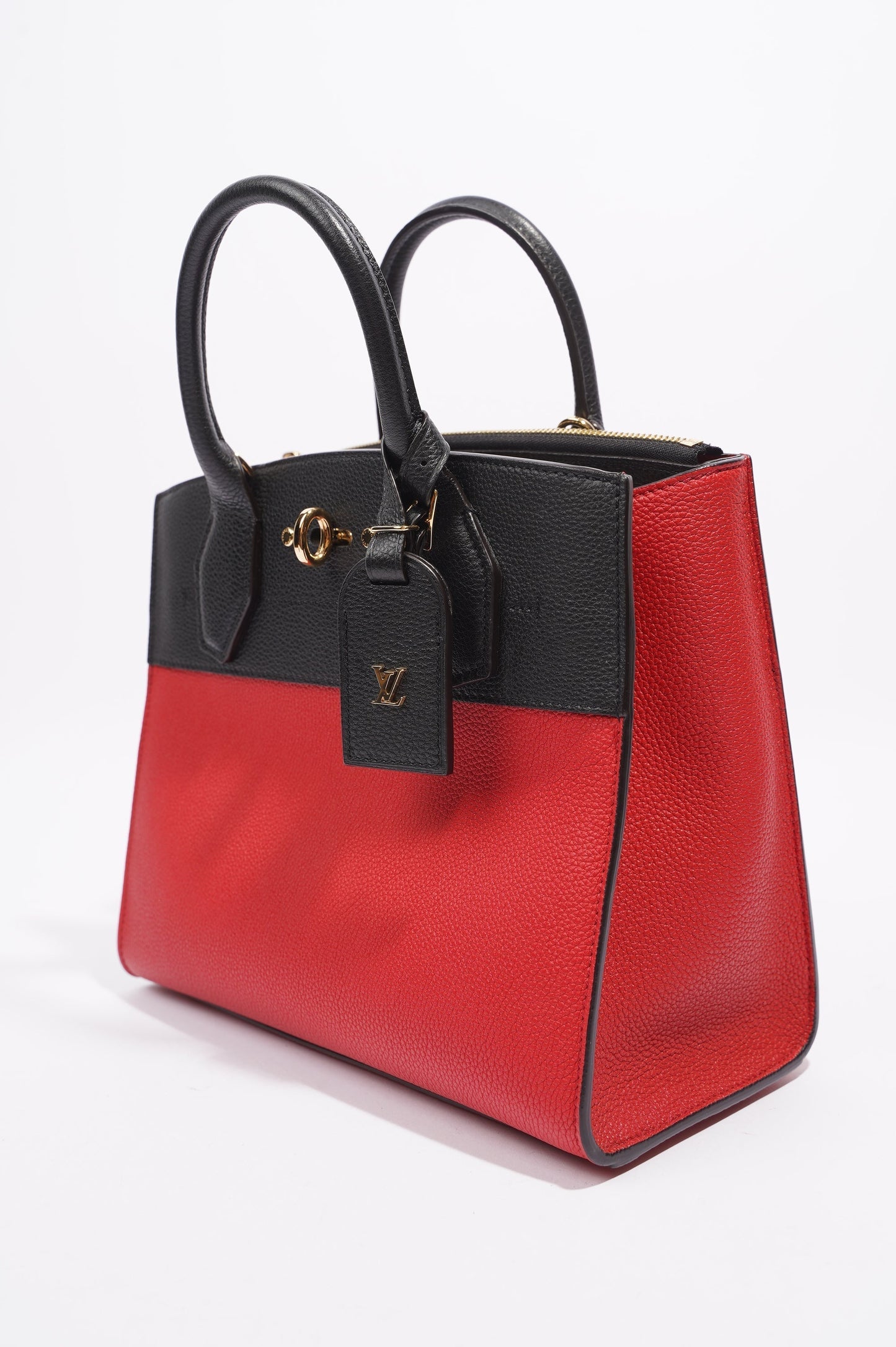 Louis Vuitton City Steamer Red / Black Leather PM