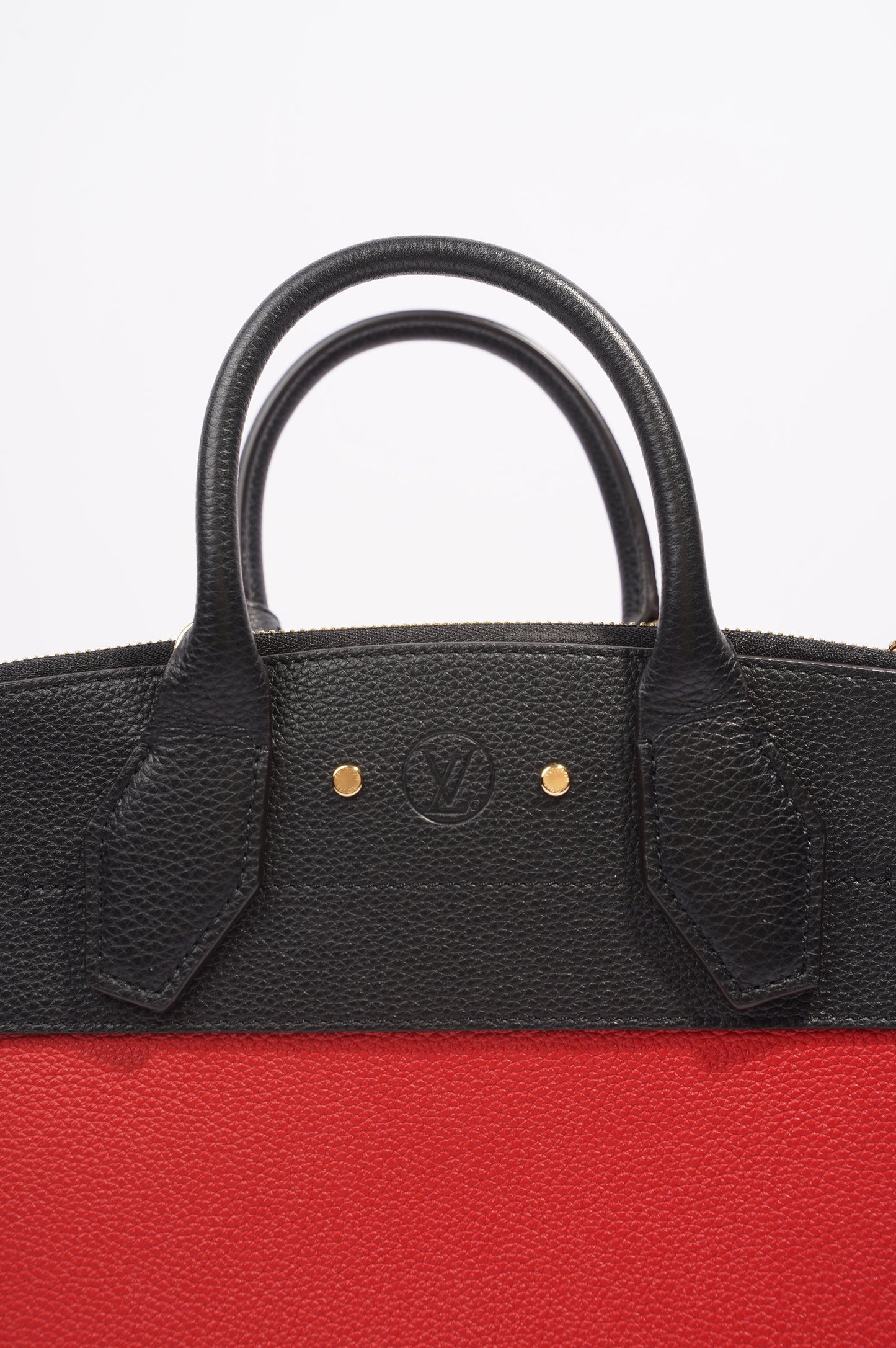 Louis Vuitton City Steamer Red / Black Leather PM