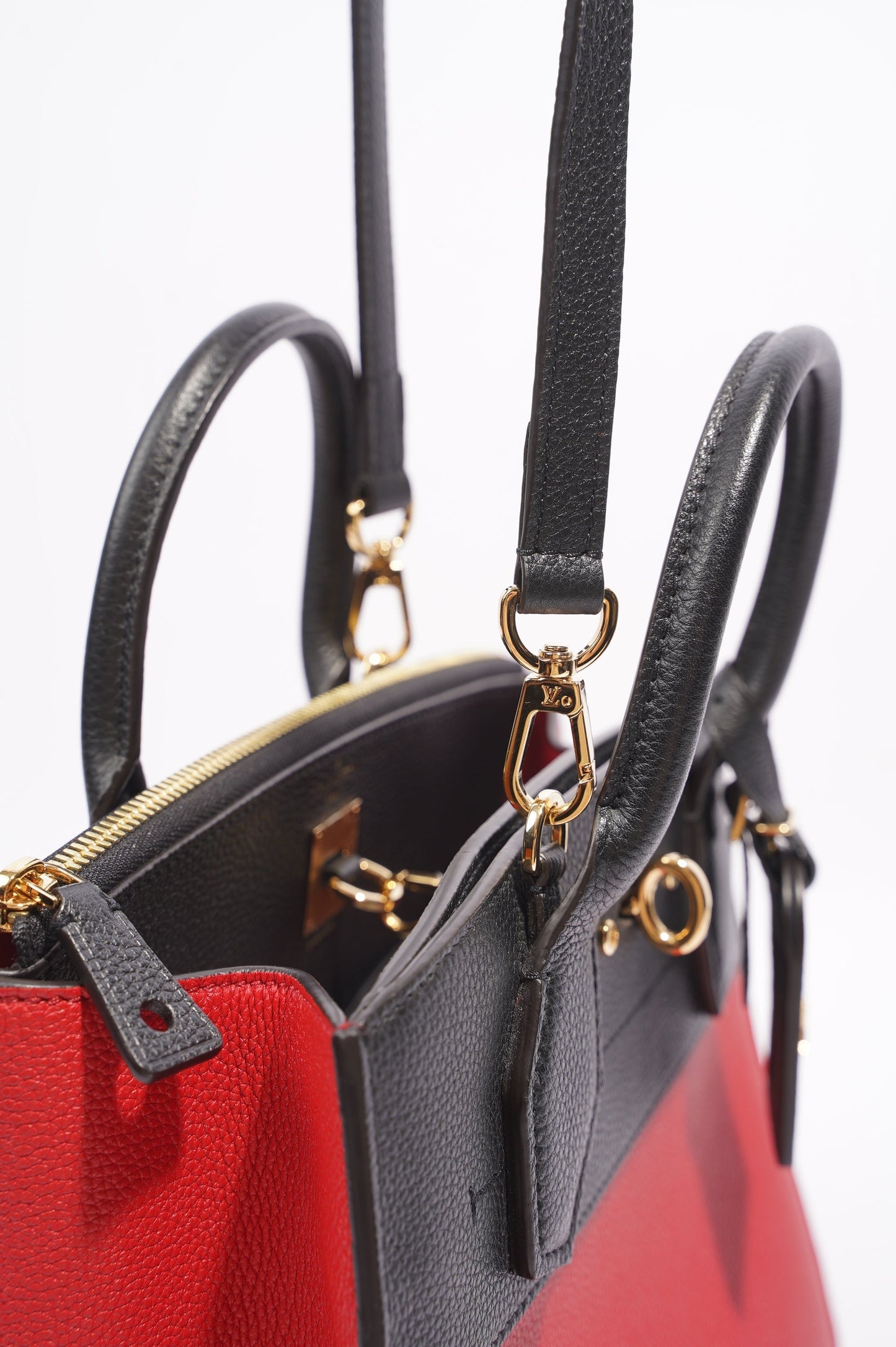 Louis Vuitton City Steamer Red / Black Leather PM