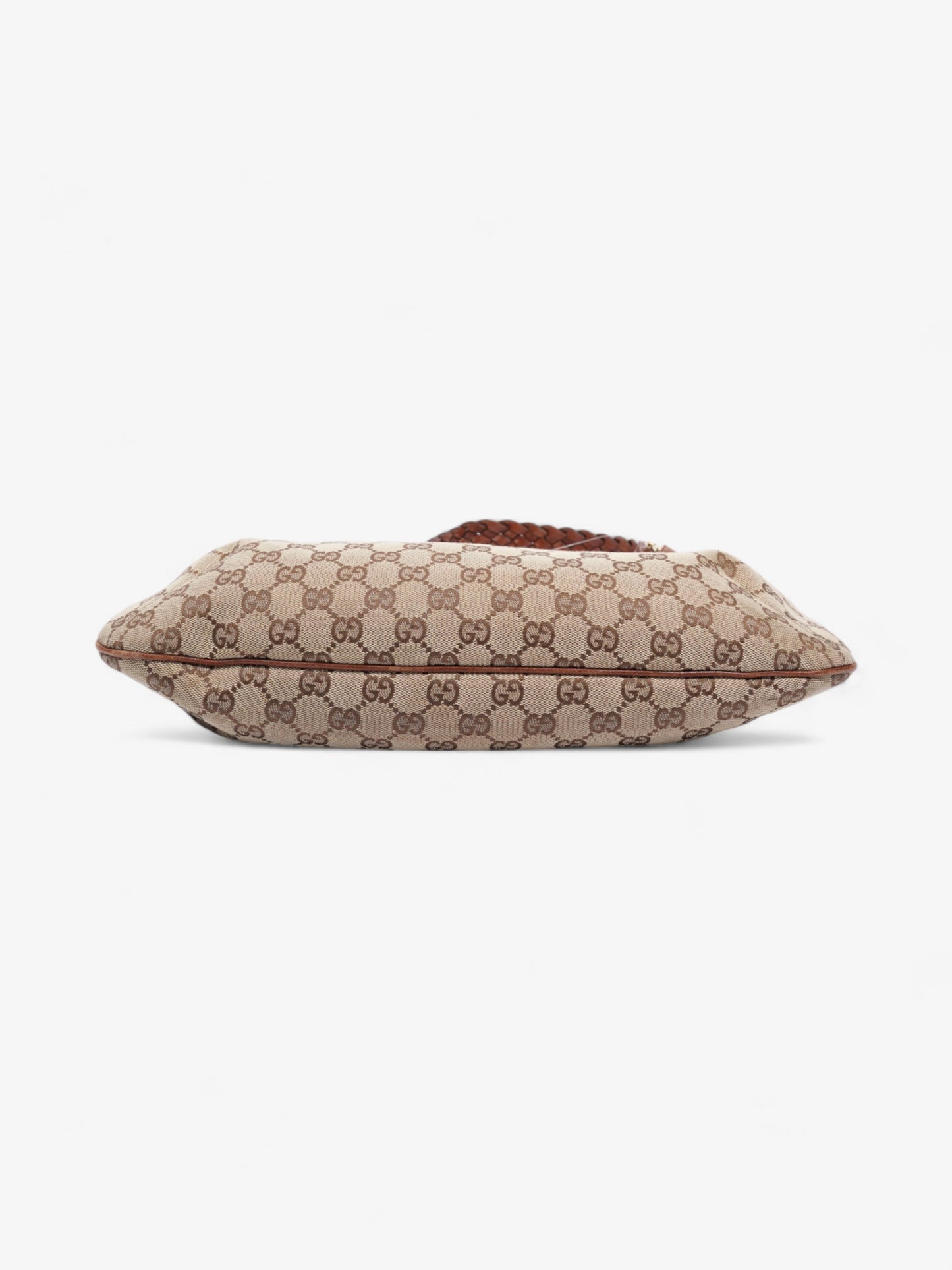 Gucci Horsebit Flap Beige And Ebony GG Supreme / Brown Canvas