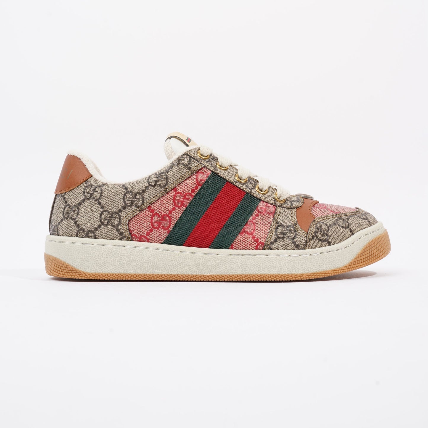 Gucci Screener Sneaker Supreme / Green / Red Canvas EU 36 UK 3
