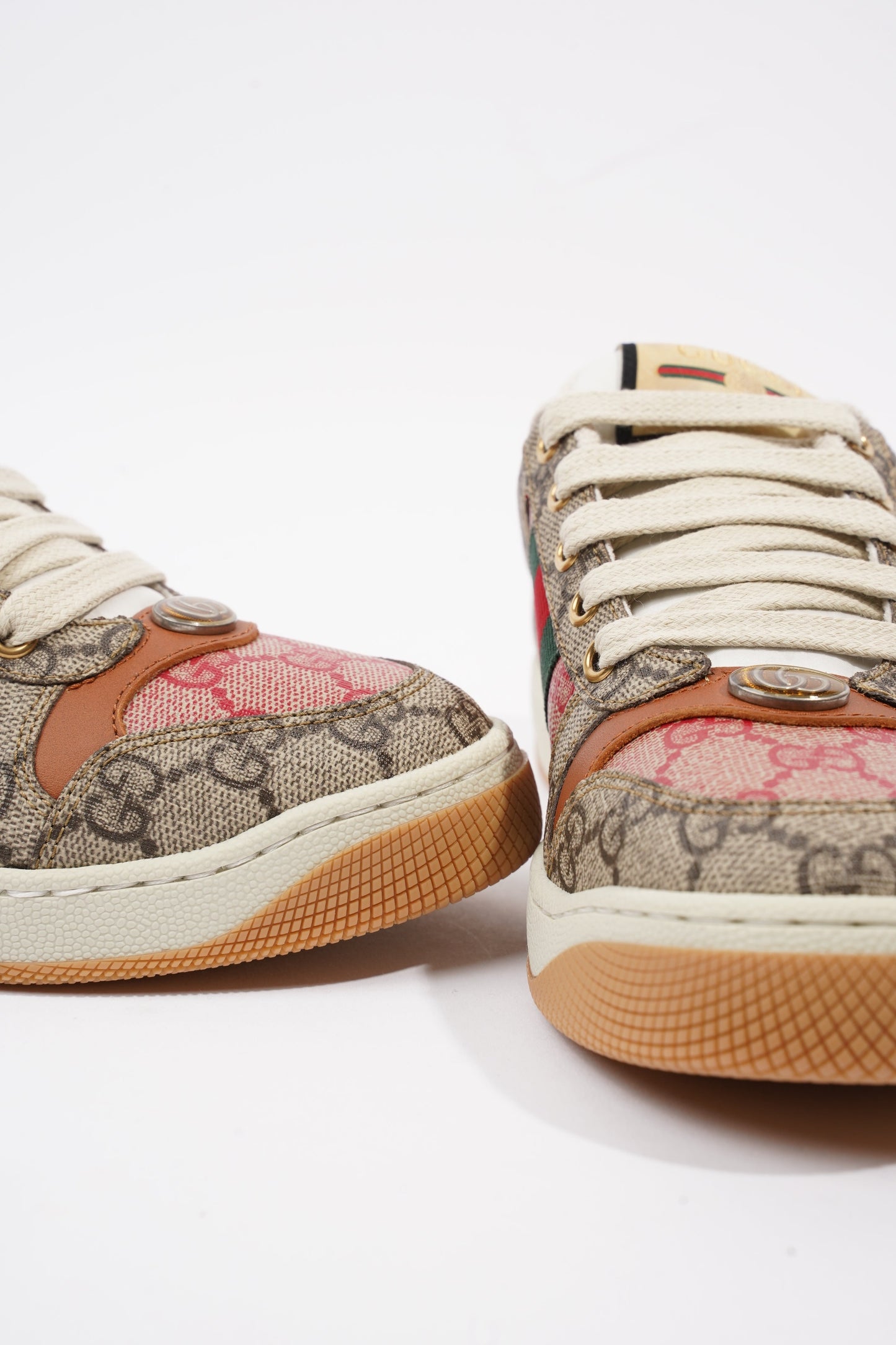 Gucci Screener Sneaker Supreme / Green / Red Canvas EU 36 UK 3