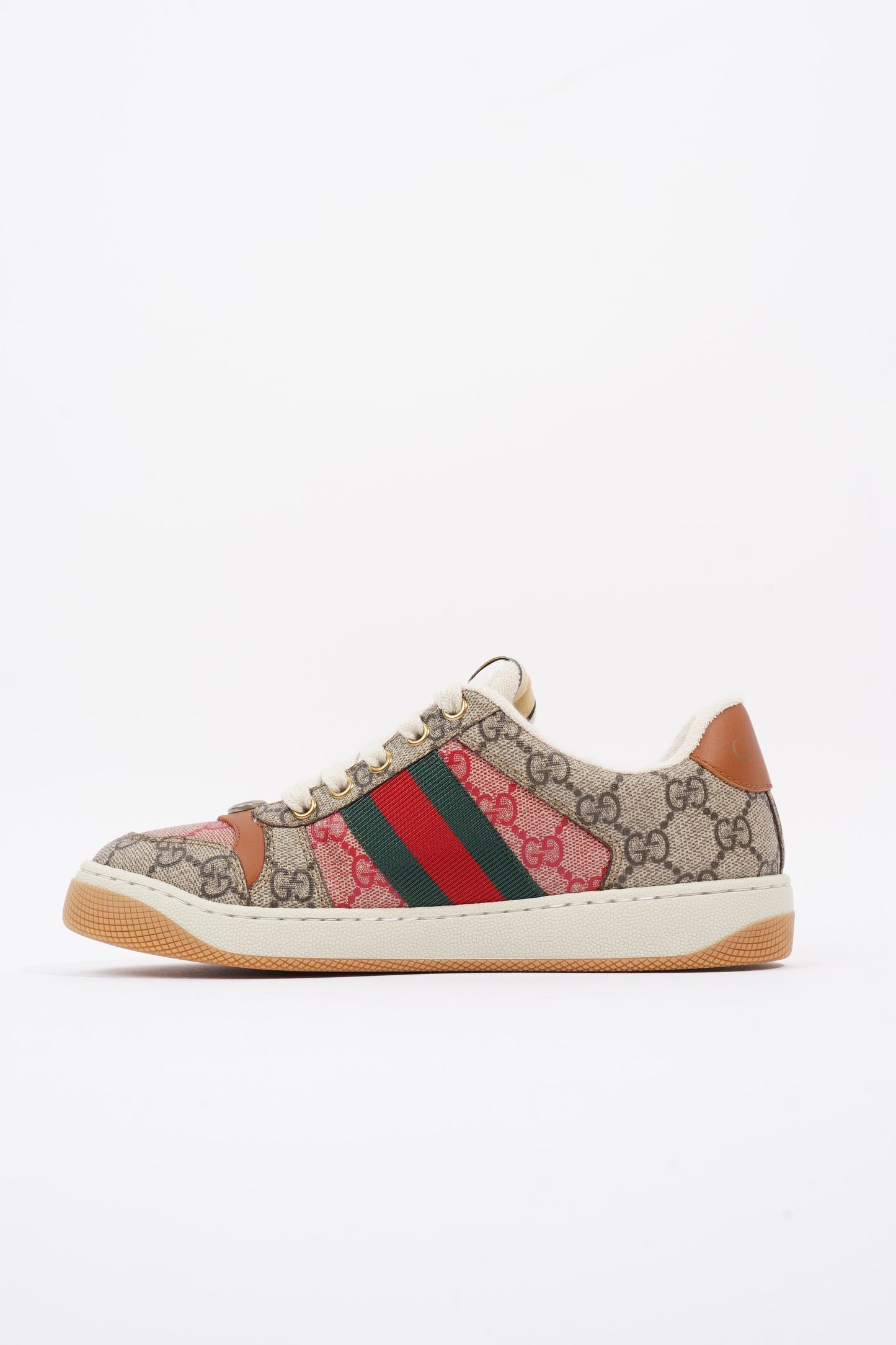 Gucci Screener Sneaker Supreme / Green / Red Canvas EU 36 UK 3