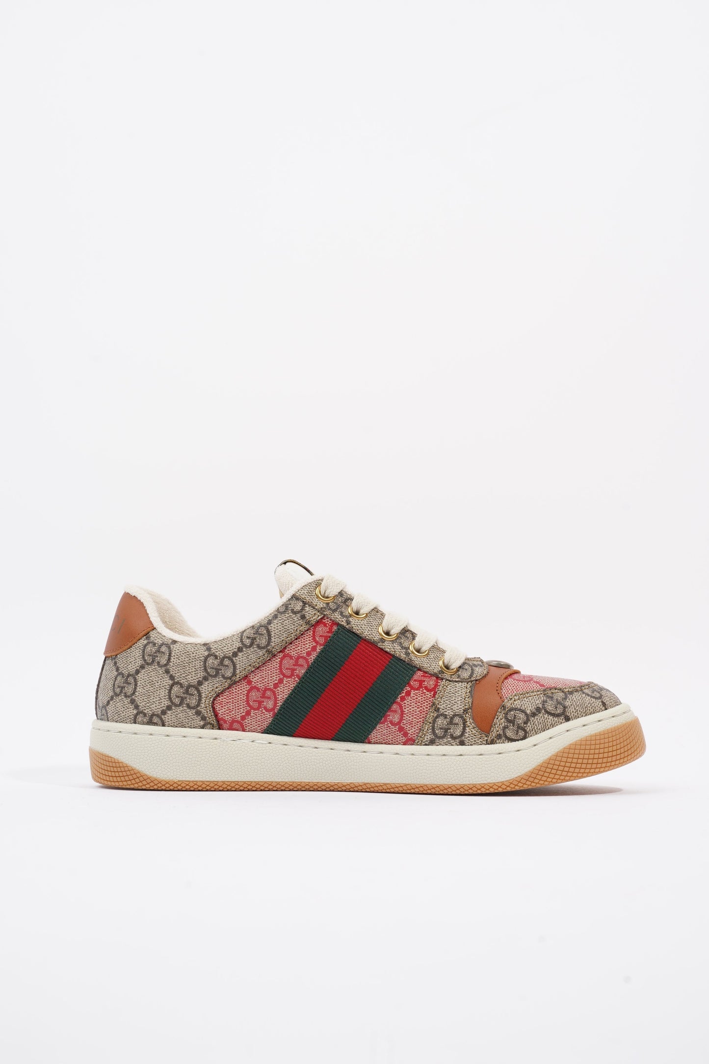 Gucci Screener Sneaker Supreme / Green / Red Canvas EU 36 UK 3