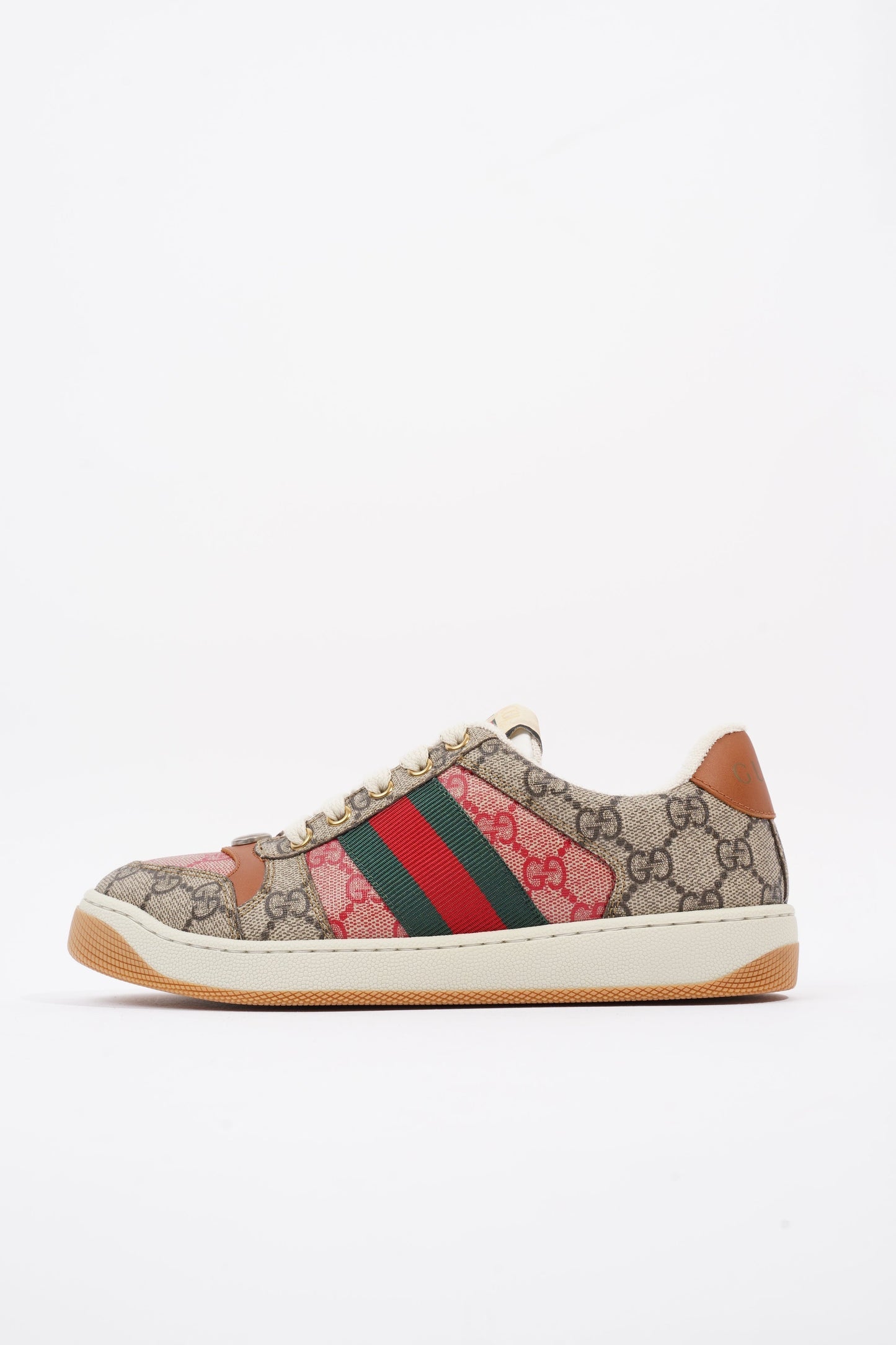 Gucci Screener Sneaker Supreme / Green / Red Canvas EU 36 UK 3