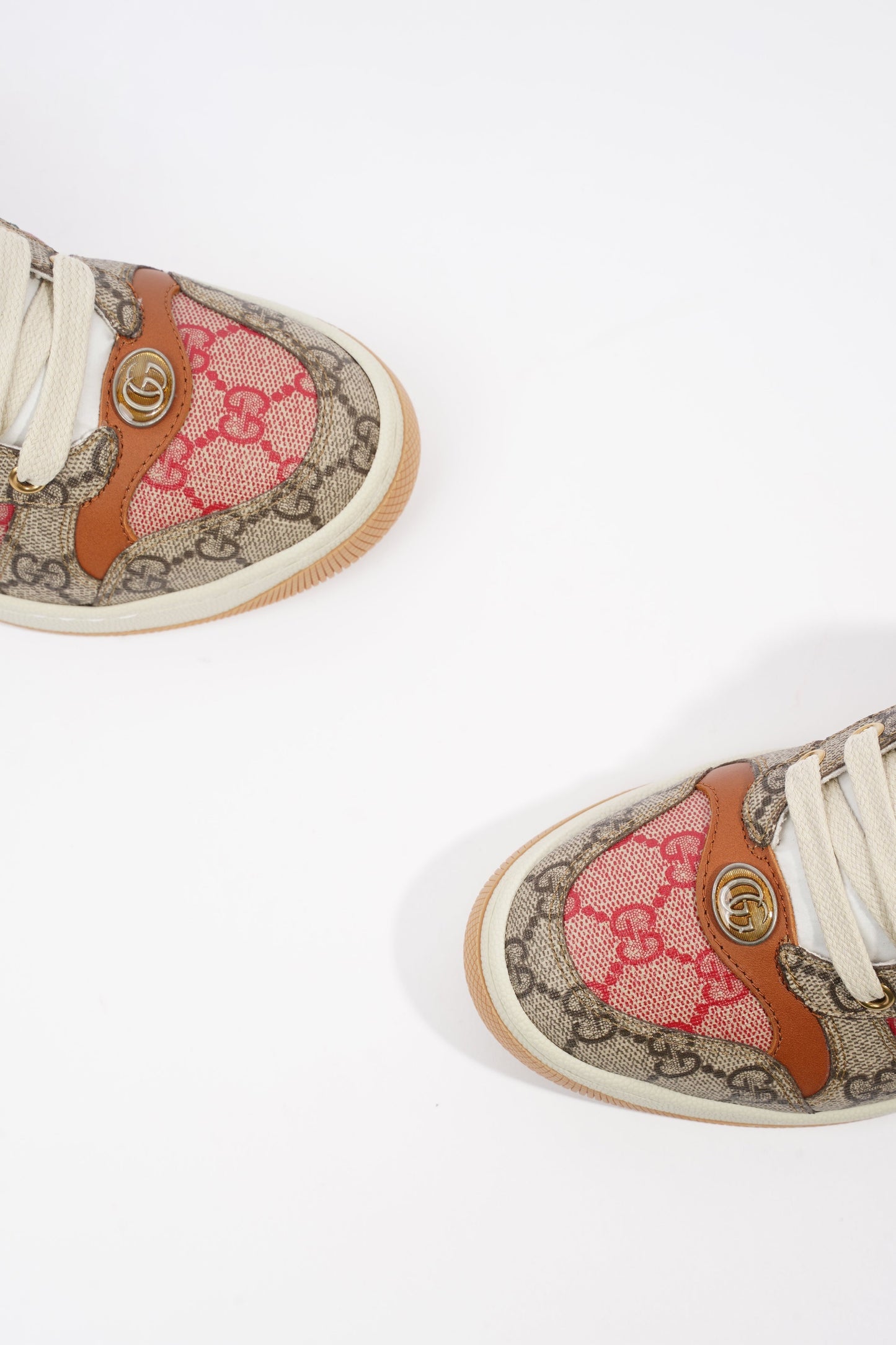 Gucci Screener Sneaker Supreme / Green / Red Canvas EU 36 UK 3