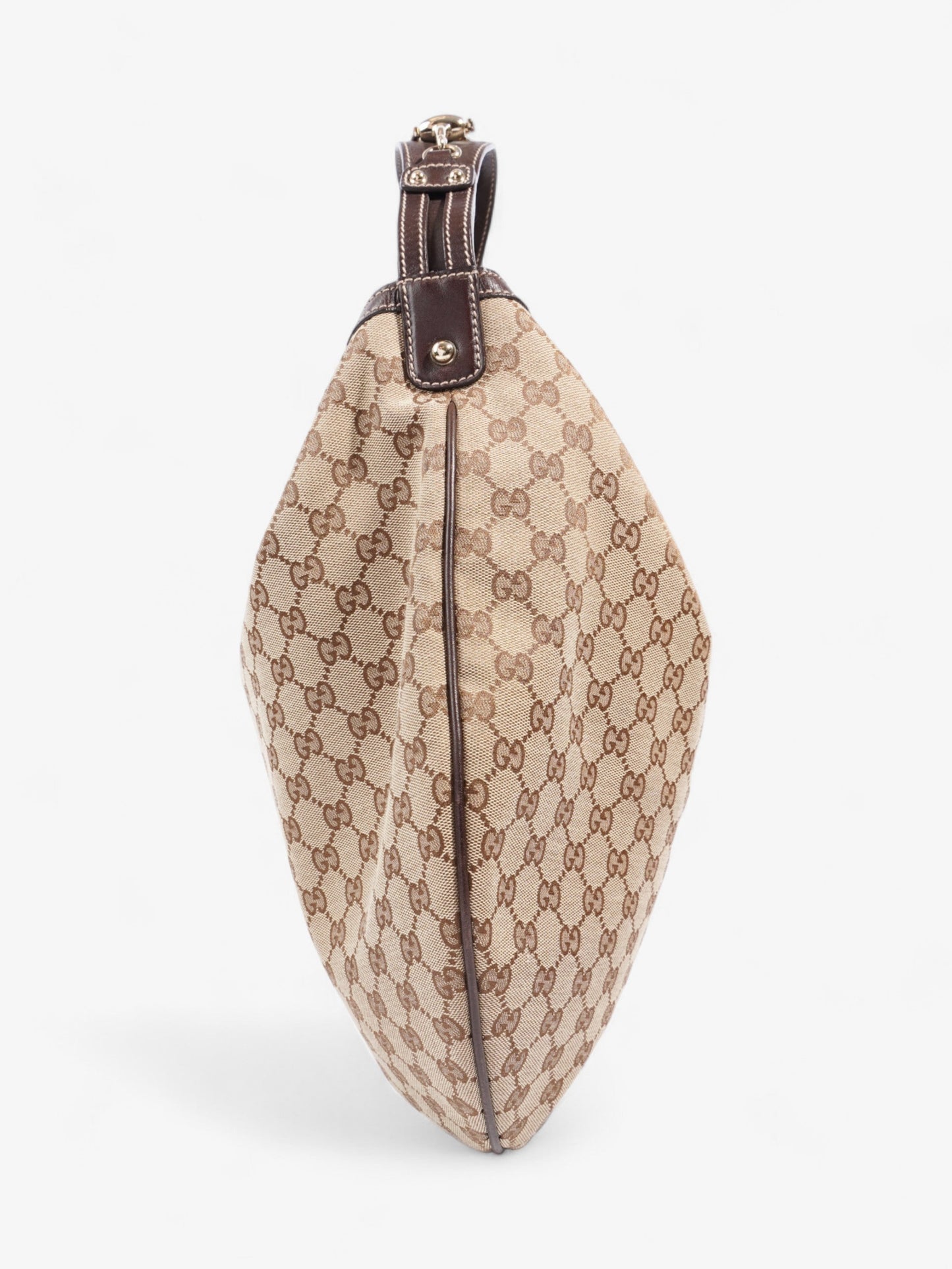 Gucci GG Hobo Beige And Ebony GG Supreme / Brown Canvas