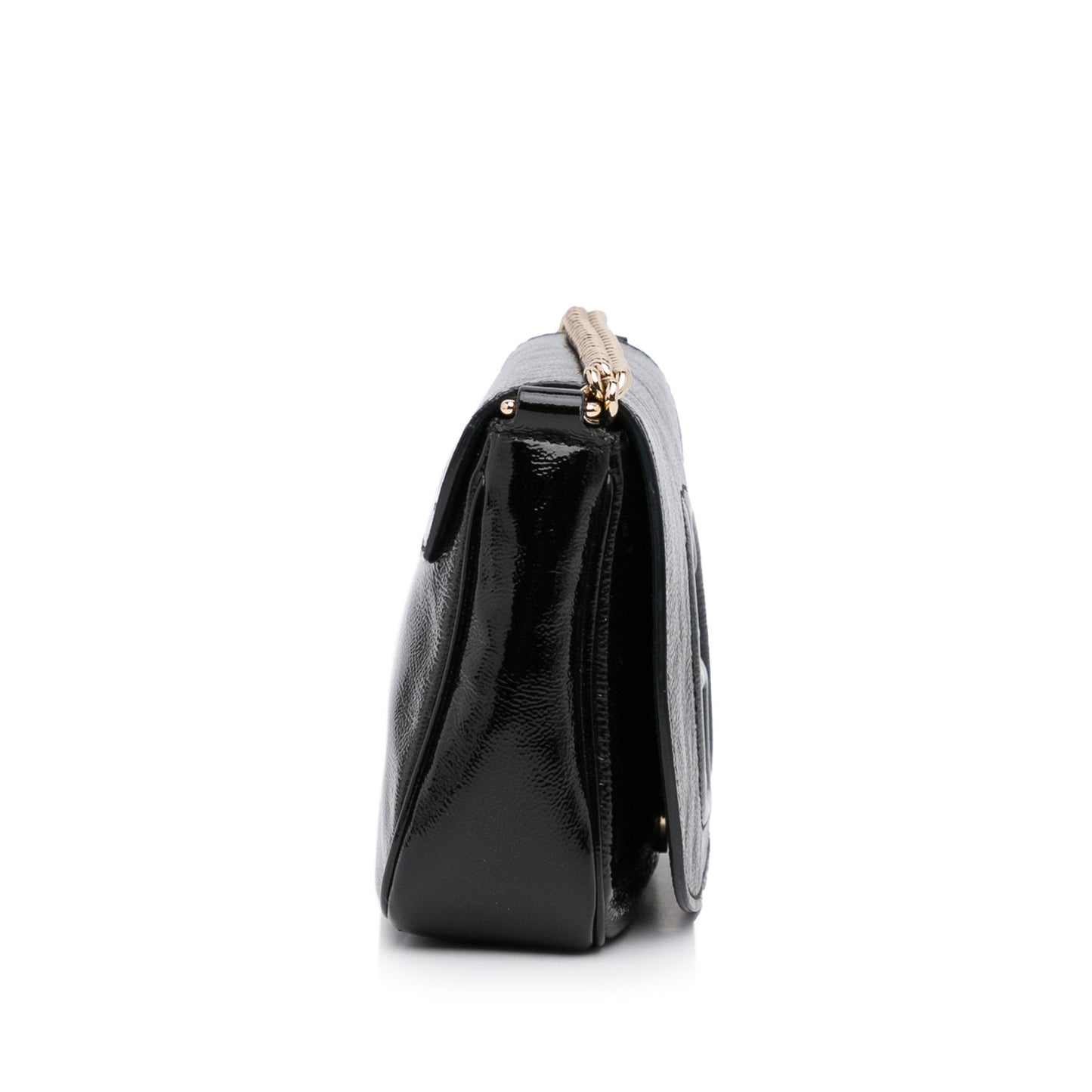Gucci Soho Flap Bag Black Patent Leather