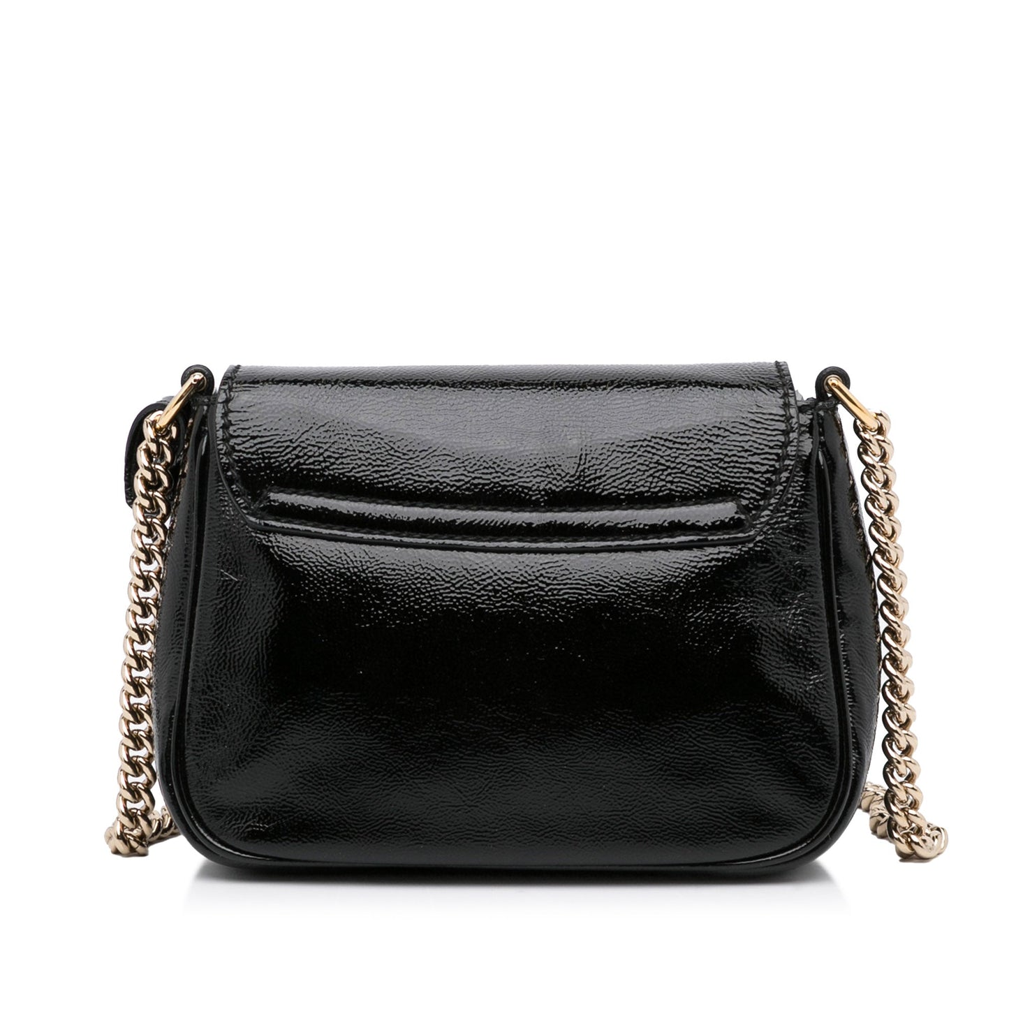 Gucci Soho Flap Bag Black Patent Leather