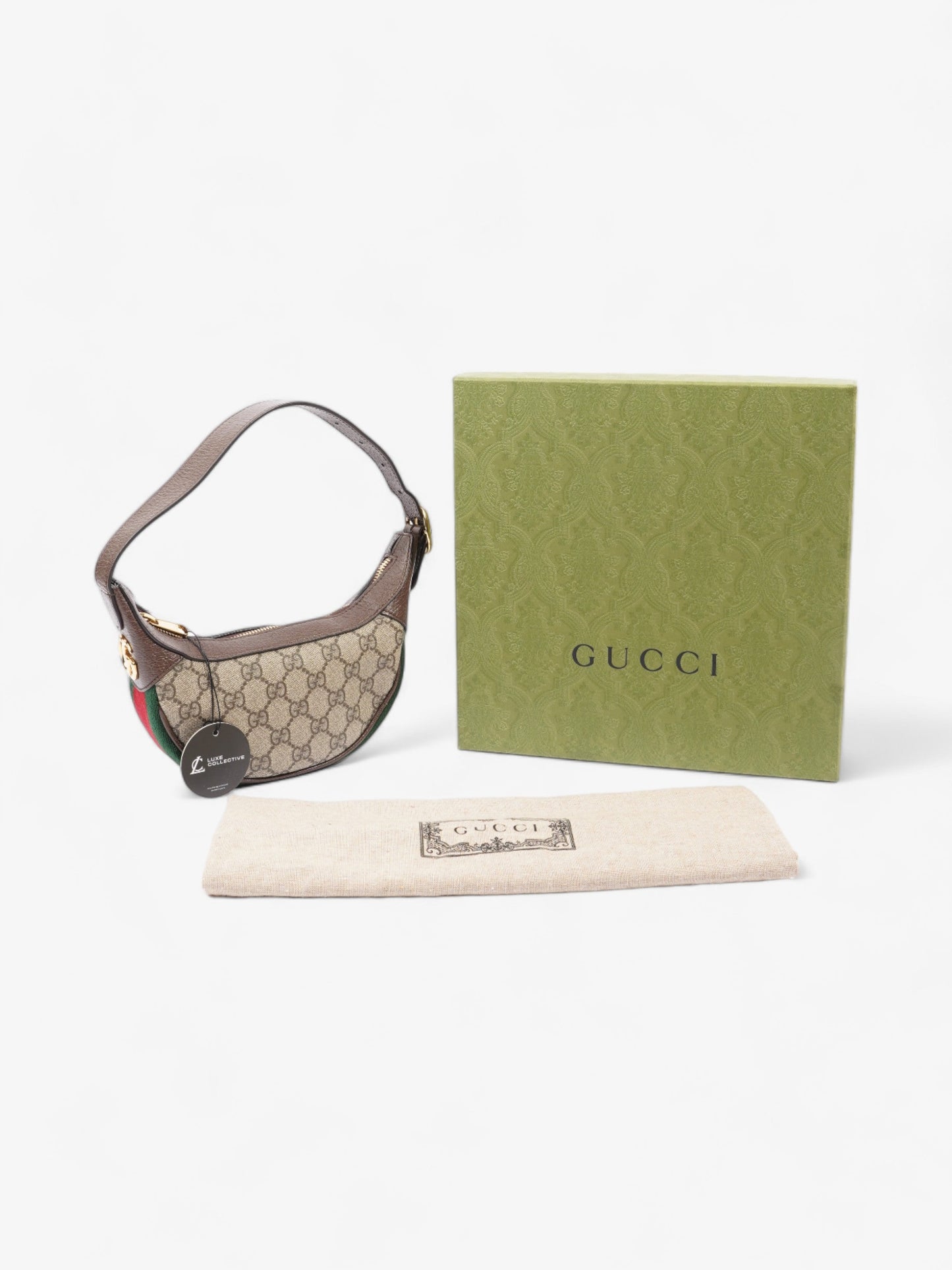 Gucci Ophidia GG GG Supreme / Red / Green Coated Canvas Mini