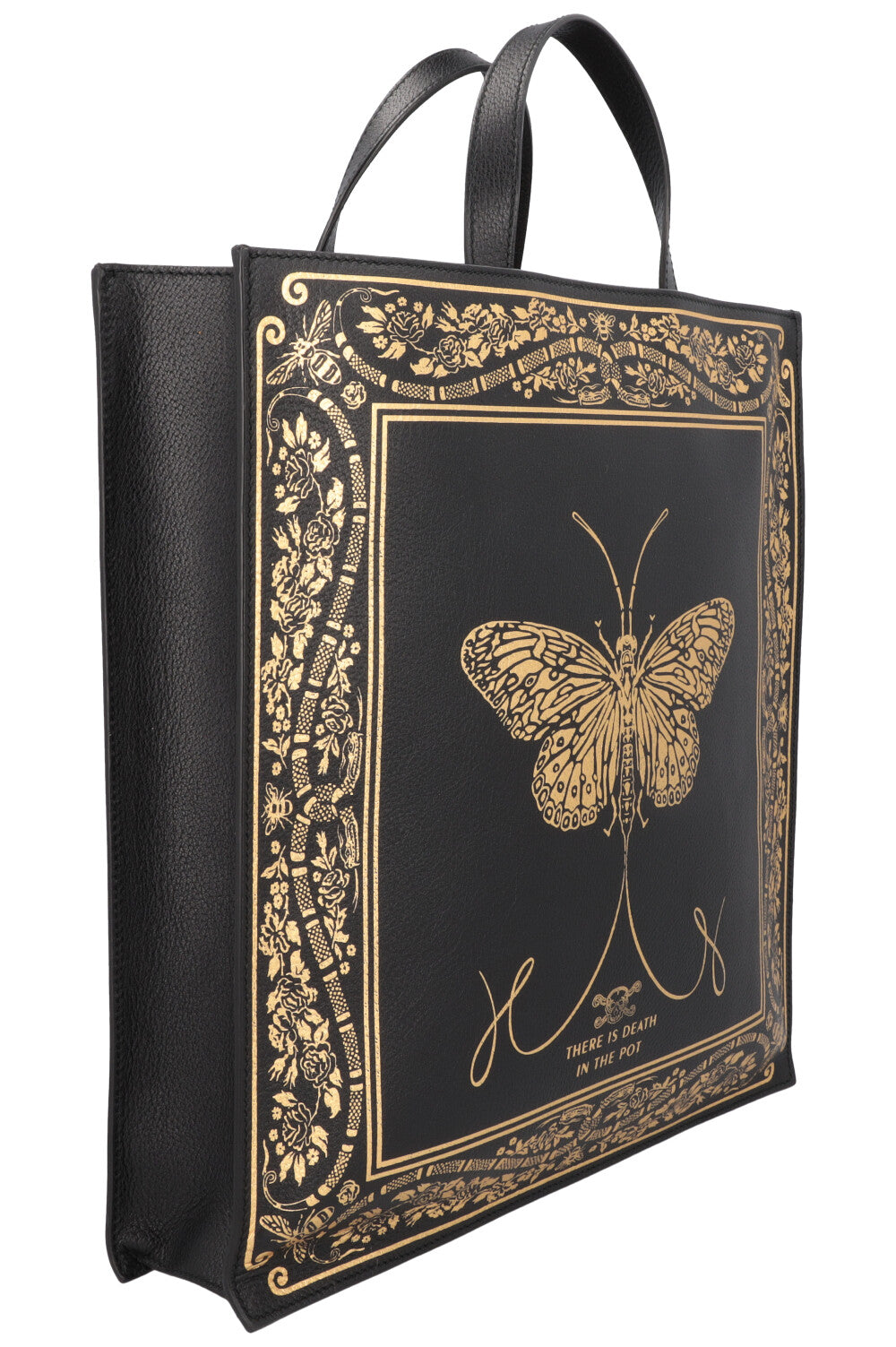 GUCCI Tote Butterfly Convertible Black