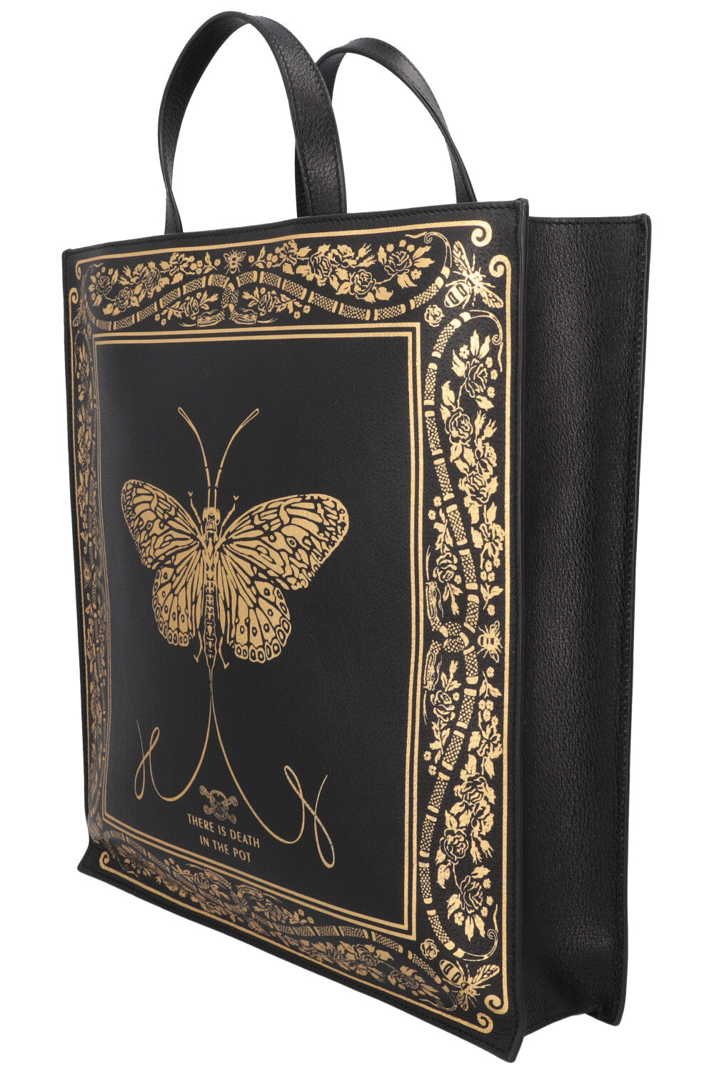 GUCCI Tote Butterfly Convertible Black