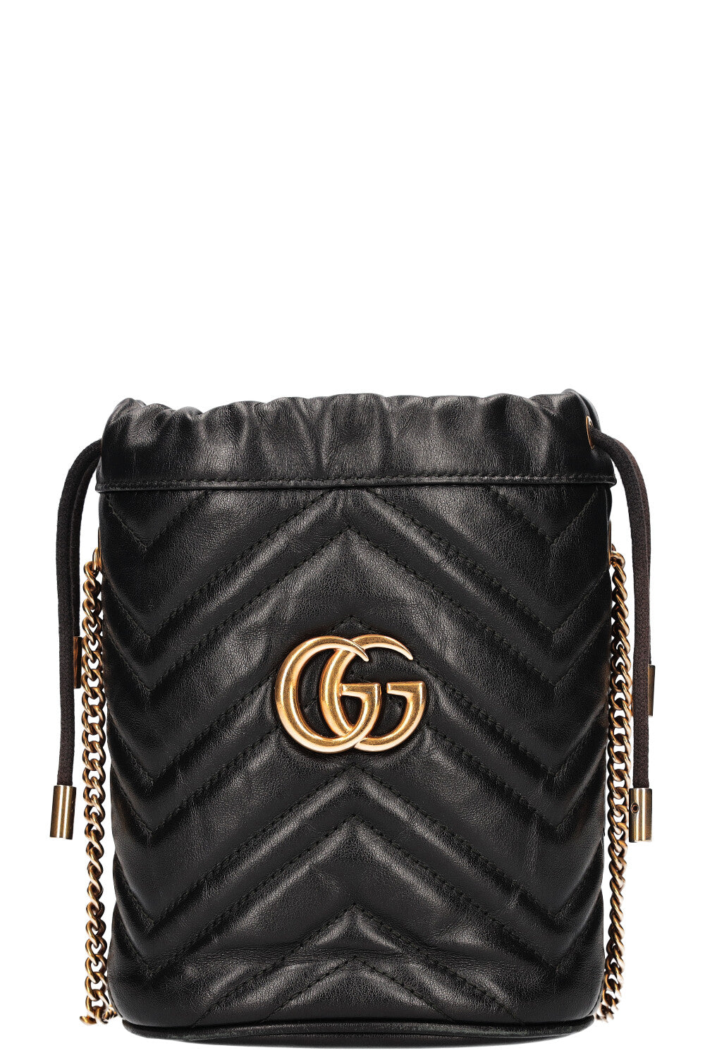 GUCCI Marmont Mini Bucket Bag Black