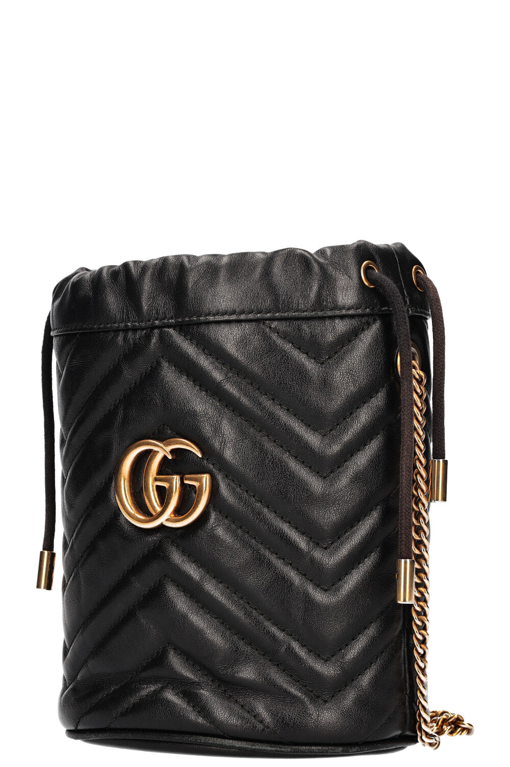 GUCCI Marmont Mini Bucket Bag Black
