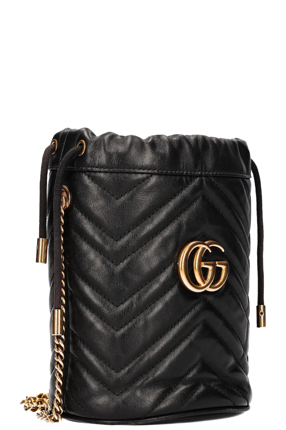GUCCI Marmont Mini Bucket Bag Black